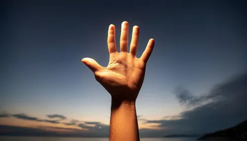 raised hand