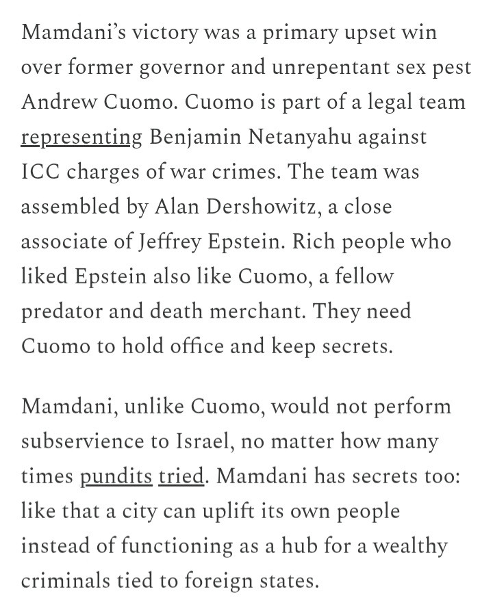 Trump and Cuomo both defend Netanyahu and love rich criminals, more here: https://sarahkendzior.substack.com/p/heat-exhaustion