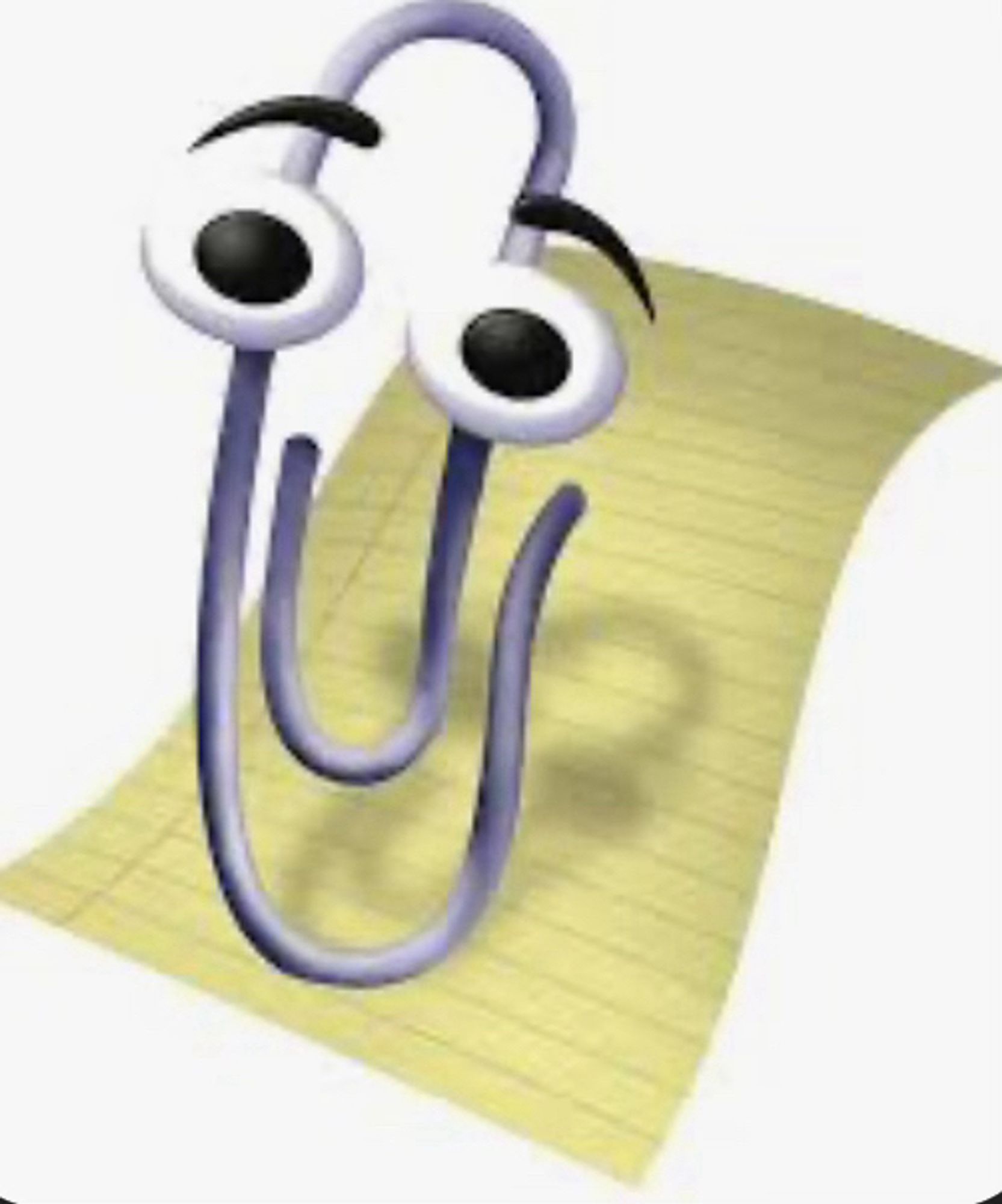 Clippy.
Ça a existé.
Il faut savoir que ça a existé.
Comme Jar Jar Binks...