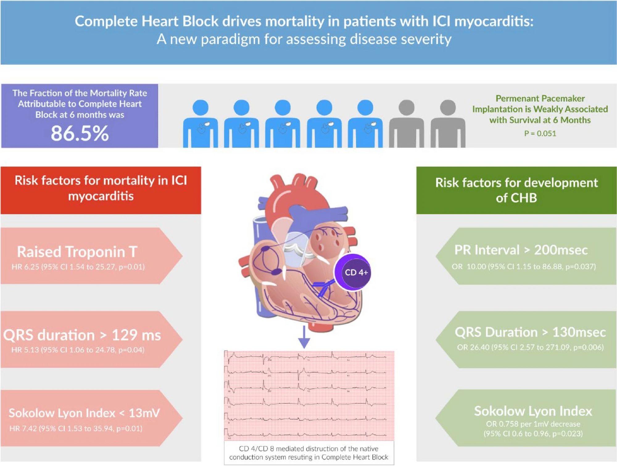 Complete Heart Block drives mortality in patients with ICI myocarditis:
A new paradigm for assessing disease severity