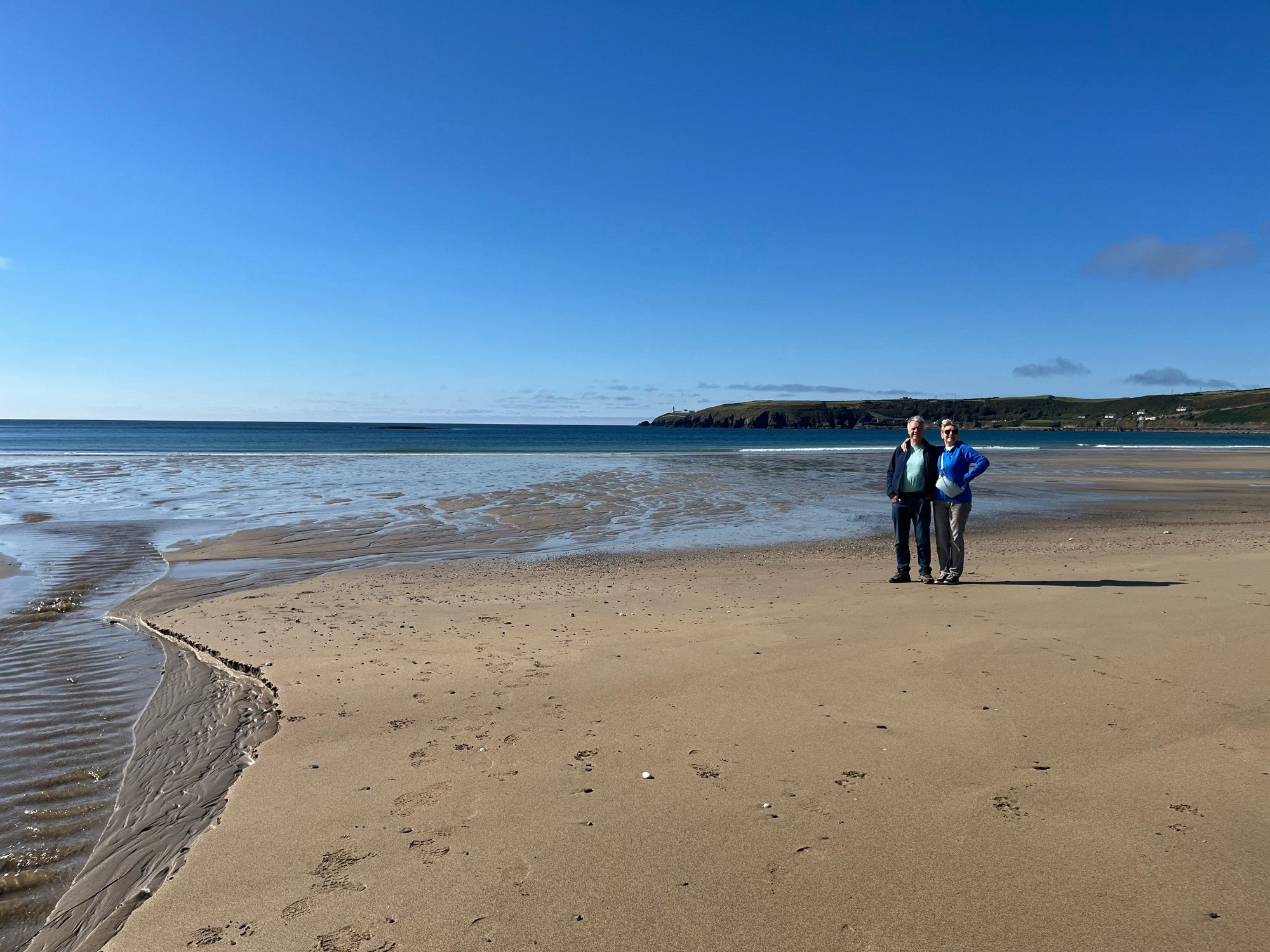 My lovely parents posing on a sunny beach in West Cork