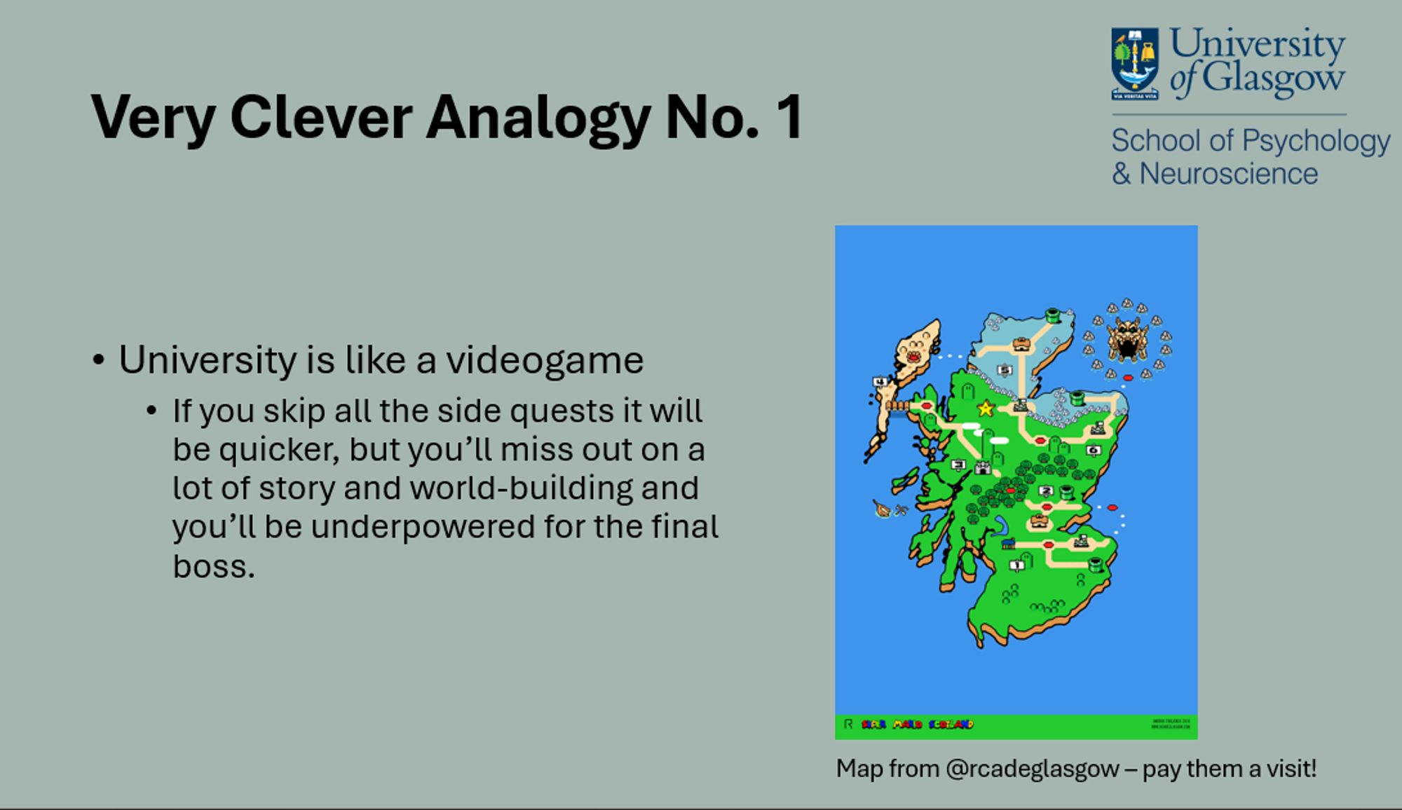 University is like a videogame
If you skip all the side quests it will be quicker, but you’ll miss out on a lot of story and world-building and you’ll be underpowered for the final boss.