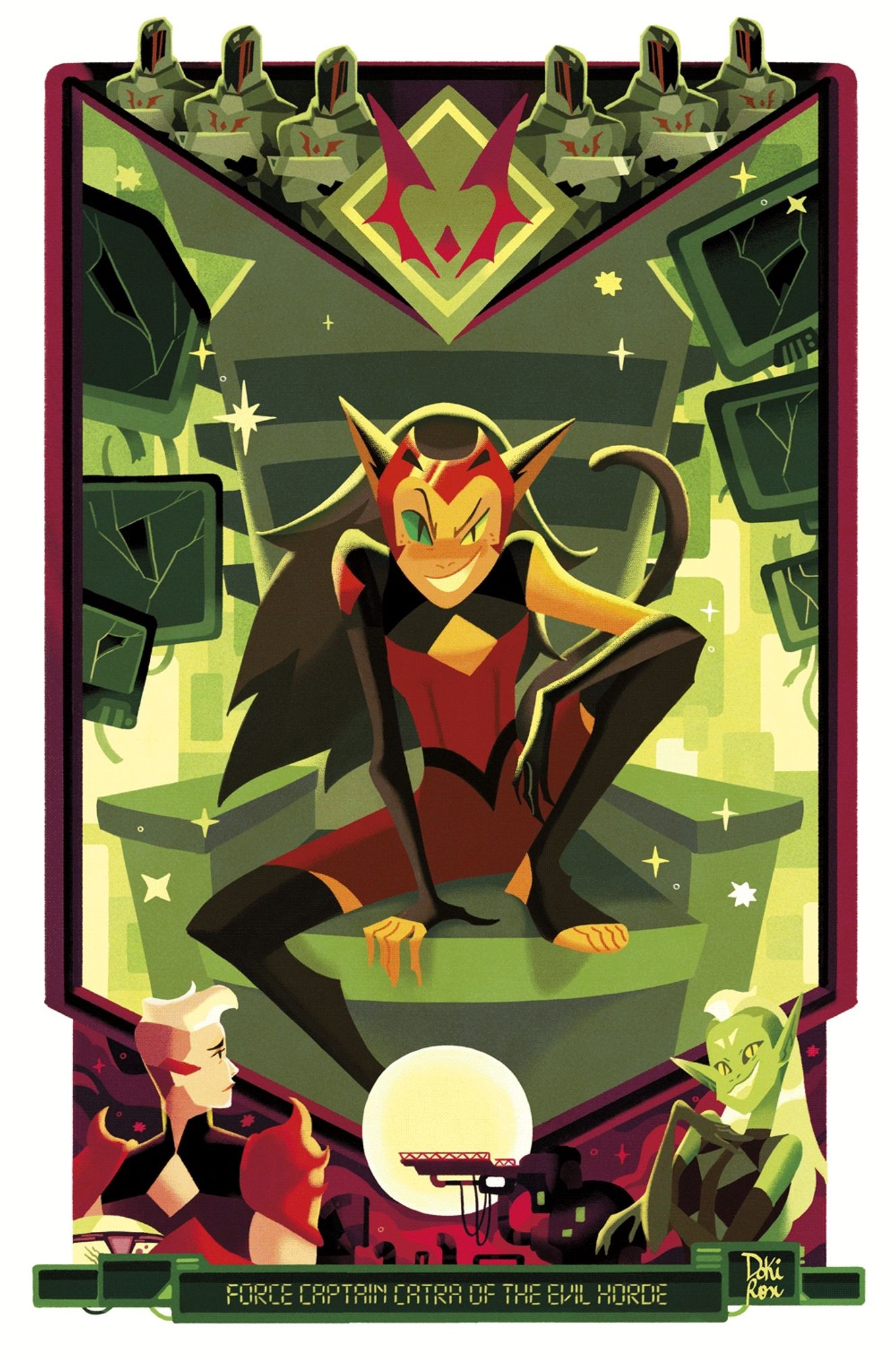 Force captain Catra of the evil horde from she-ra animation show