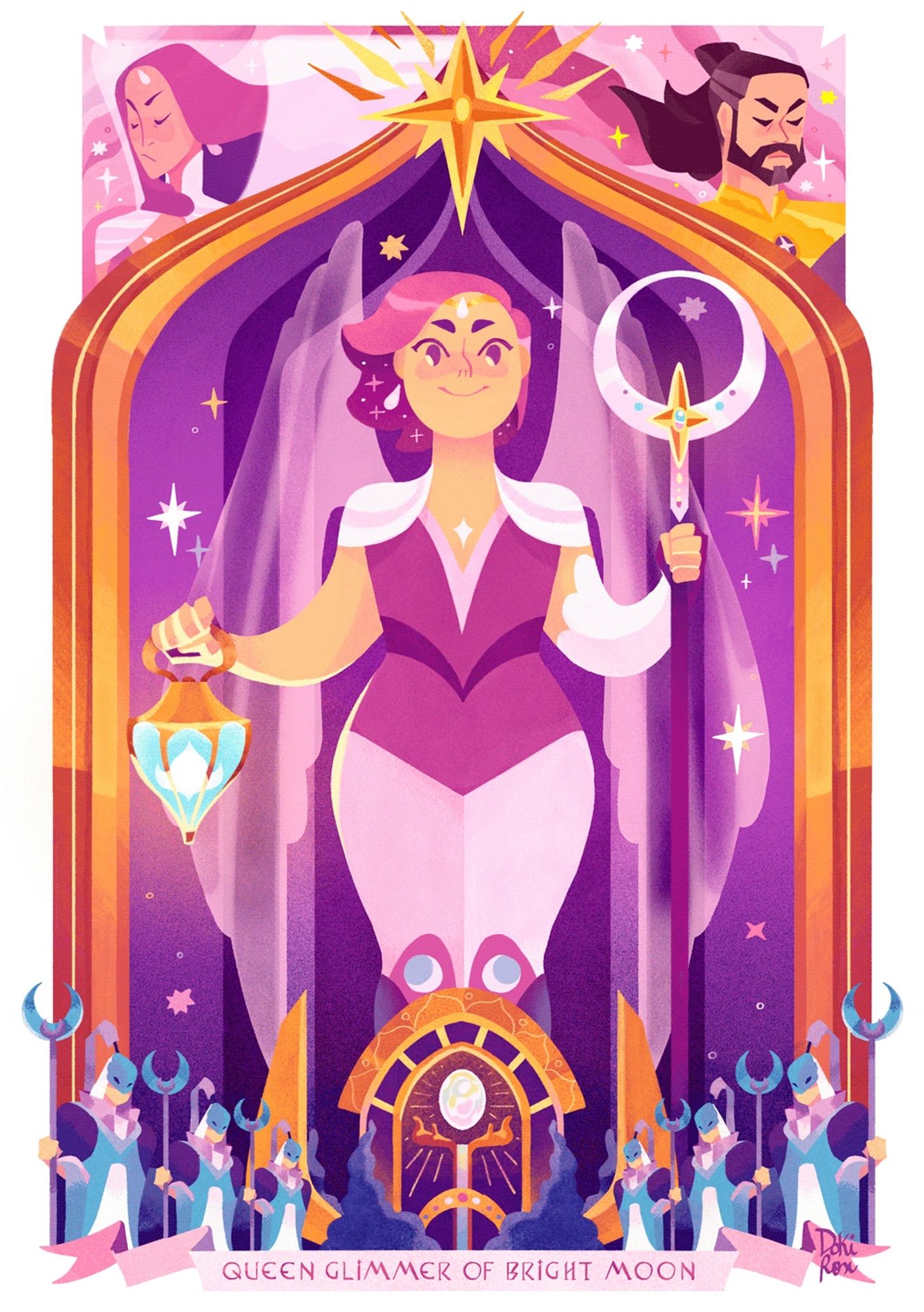 Queen Glimmer of bright moon from the she-ra animation show