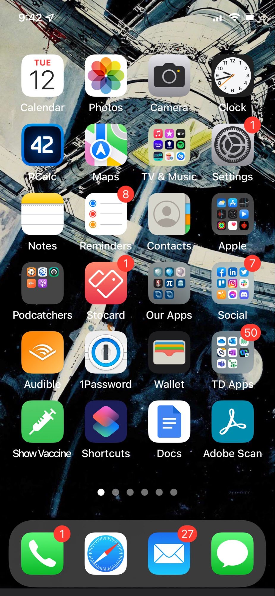 My iPhone Home Screen 2021