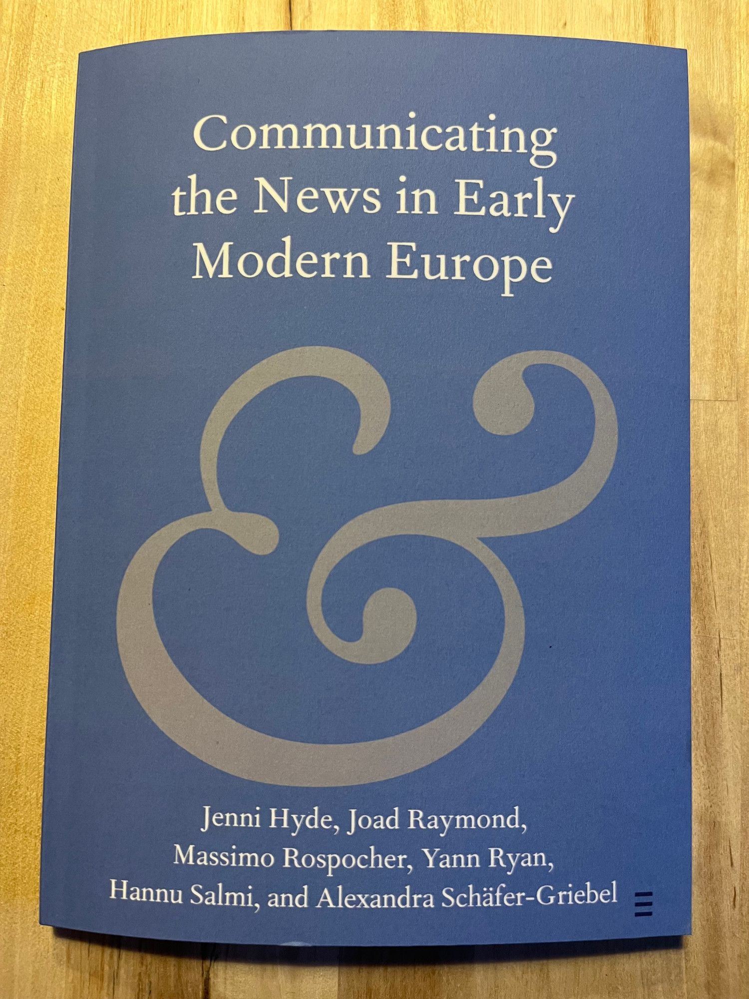 Cover of "Communicating the News in Early Modern Europe" (Cambridge Elements, 2023) by Jenni Hyde et al.