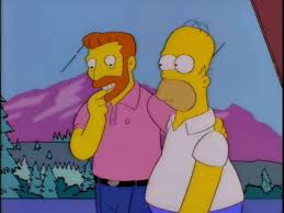 Hank Scorpio and Homer Simpson.  You know, from The Simpsons episode.