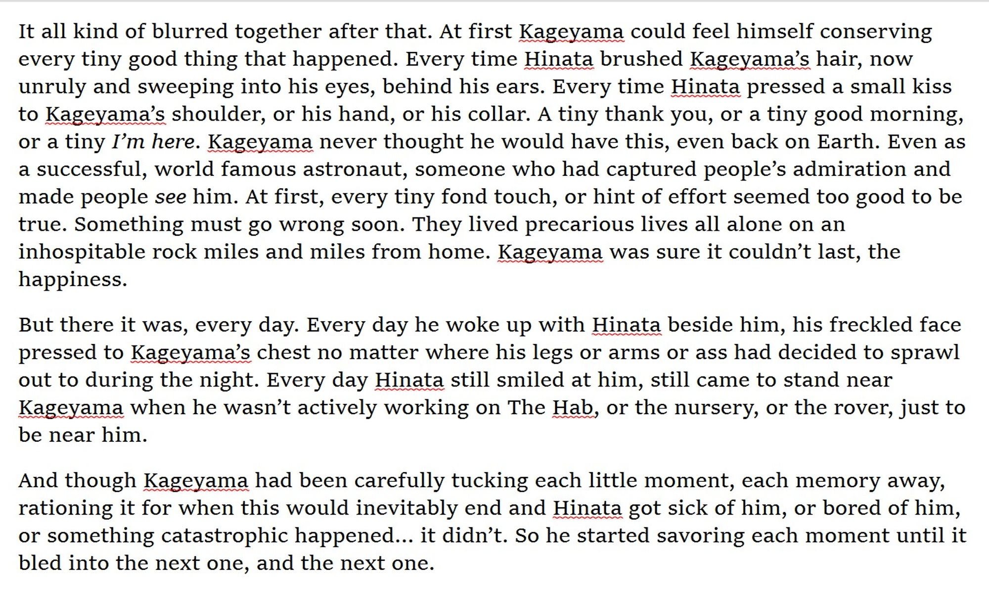 Space Lads fic wip text snippet