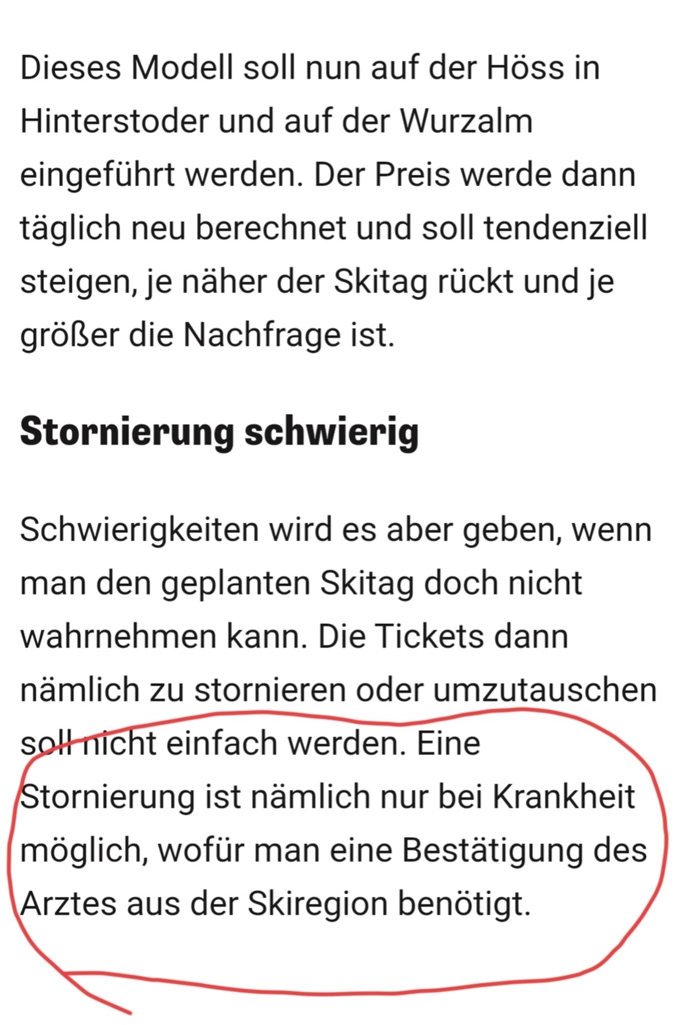 Artikel von heute_at: Einführung dynamischer Pistenpreise