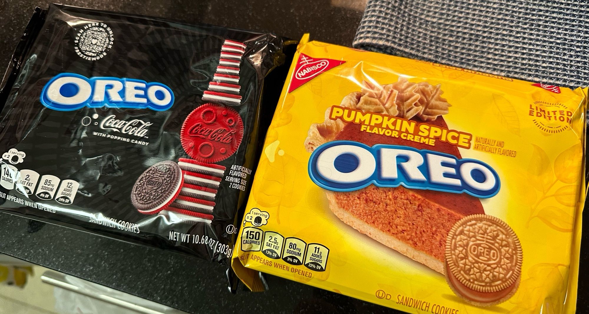 Coca-Cola flavored Oreos and pumpkin spice Oreos