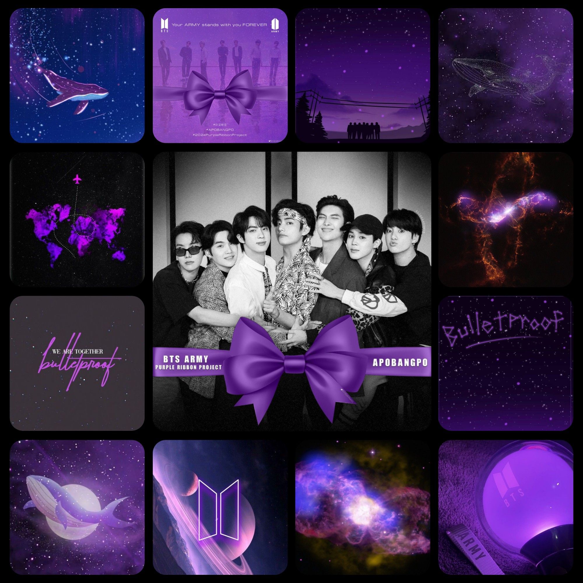 #RedrawTheMap
#BTSOnMyMind
#FindTheWayToBTS
#NeverLOSTWhenWithBTS
#ARMYShieldsBTS 
#BTSPurpleRibbonProject
They put colour back in my life