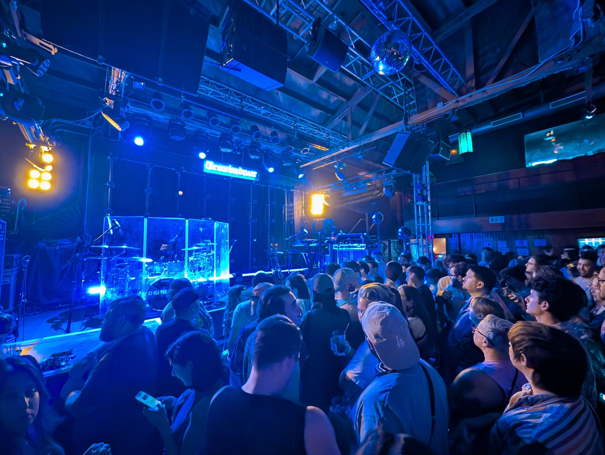 Carly Rae Jepsen's stage for the Emotion tenth anniversary show at the Troubadour 