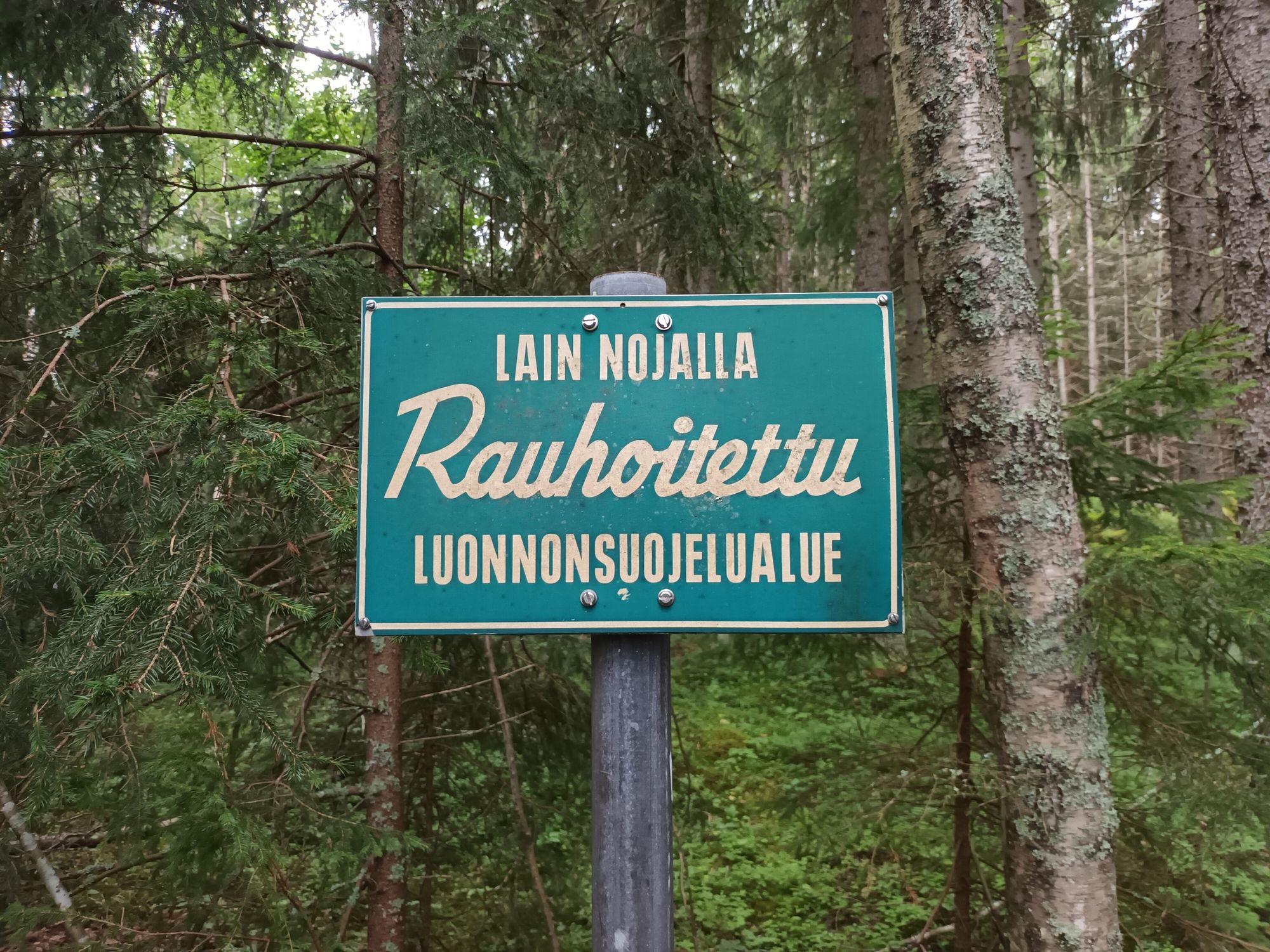 Lain nojalla rauhoitettu luonnonsuojelualue