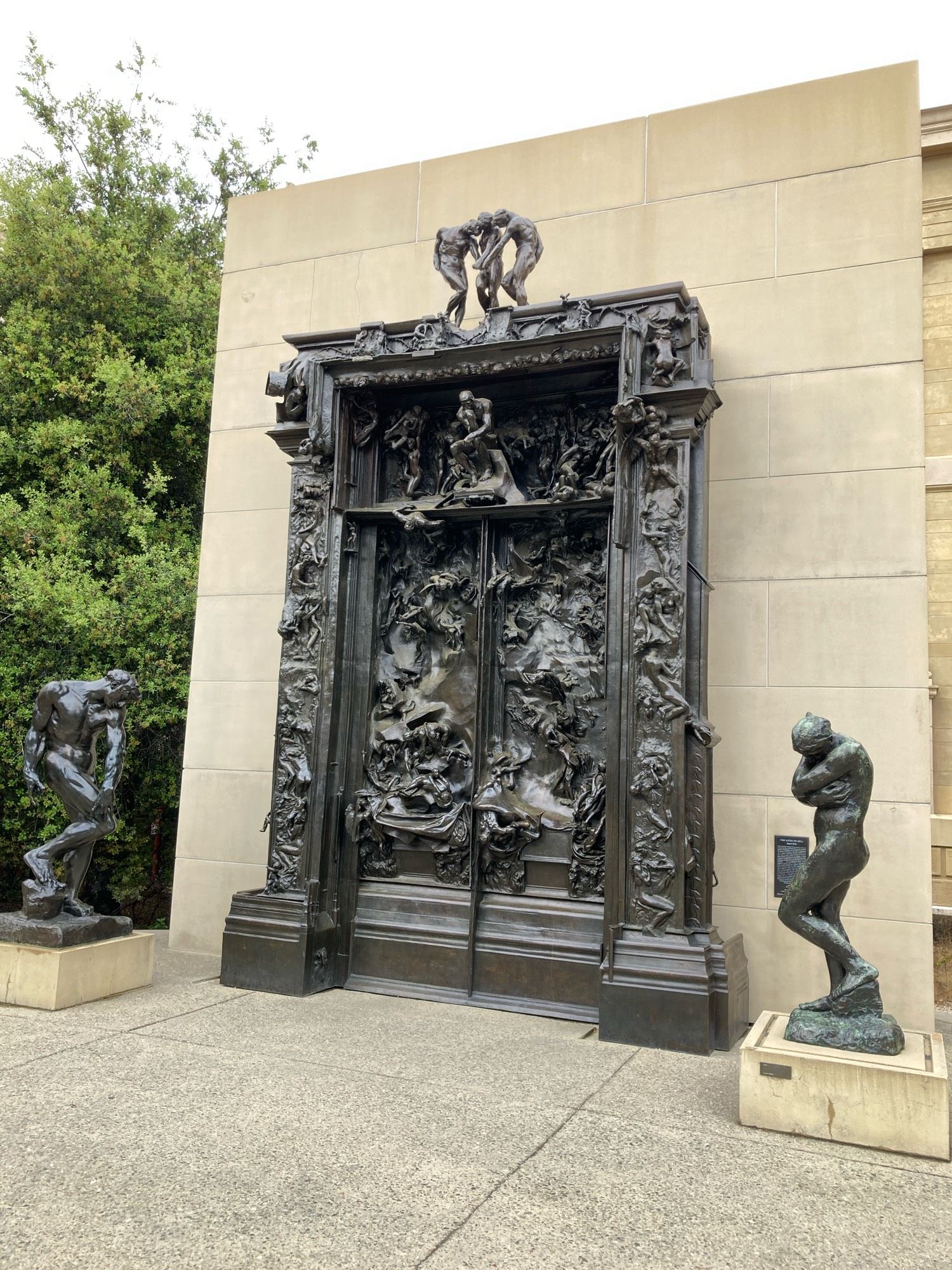 The Gates of Hell sculpture by Rodin at Stanford University.