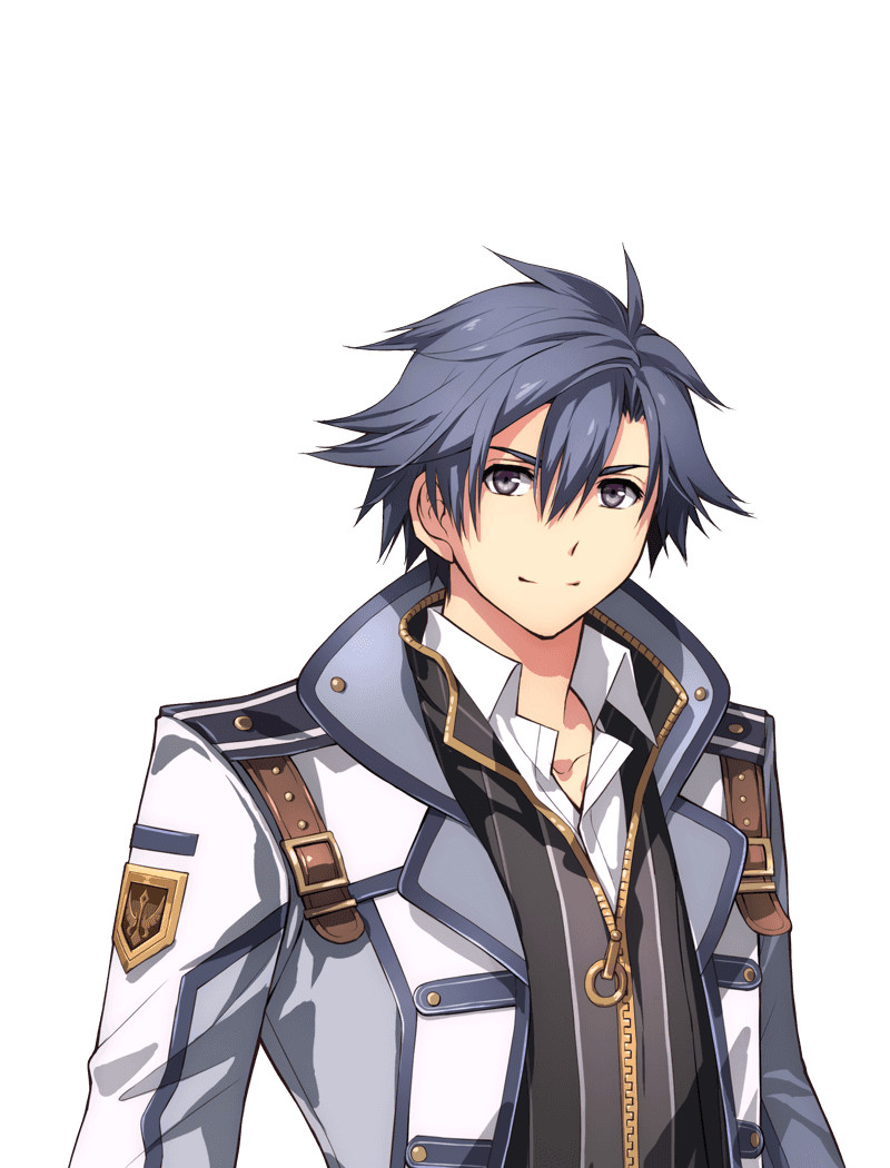 Front facing picture of Rean Schwarzer, the protagonist of Trails of Cold Steel