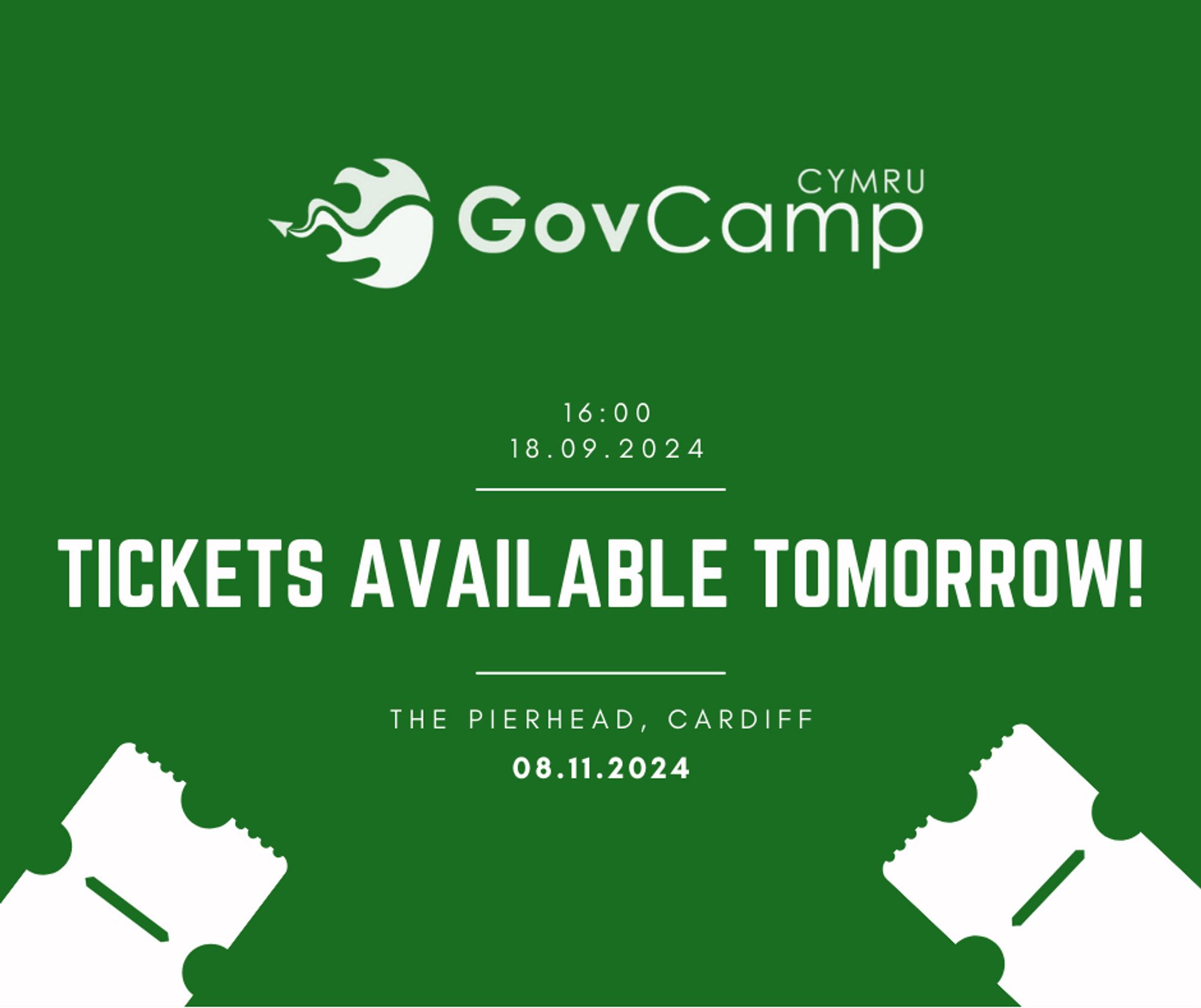 GovCamp Cymru - Tickets available tomorrow