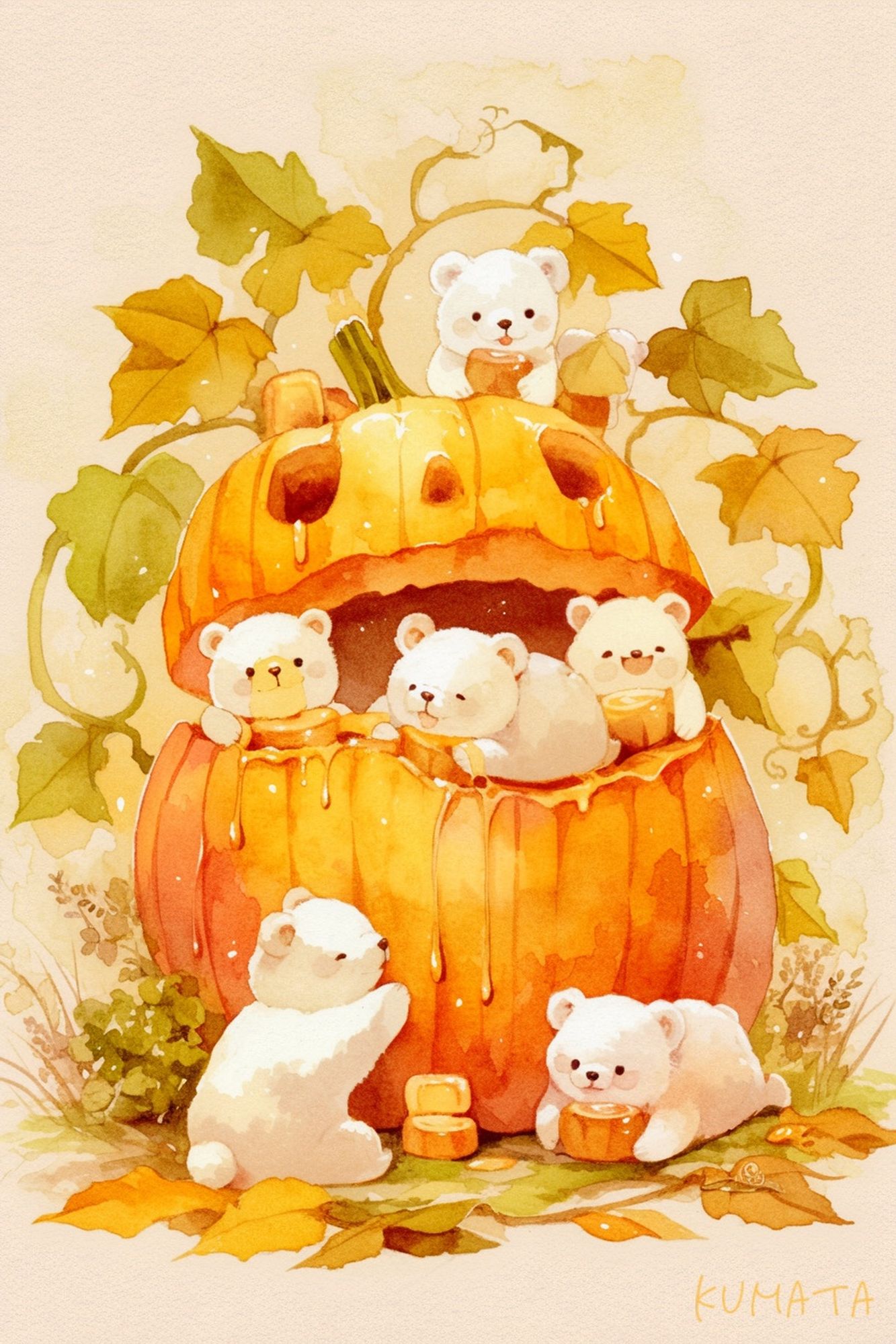 pumpkin bear