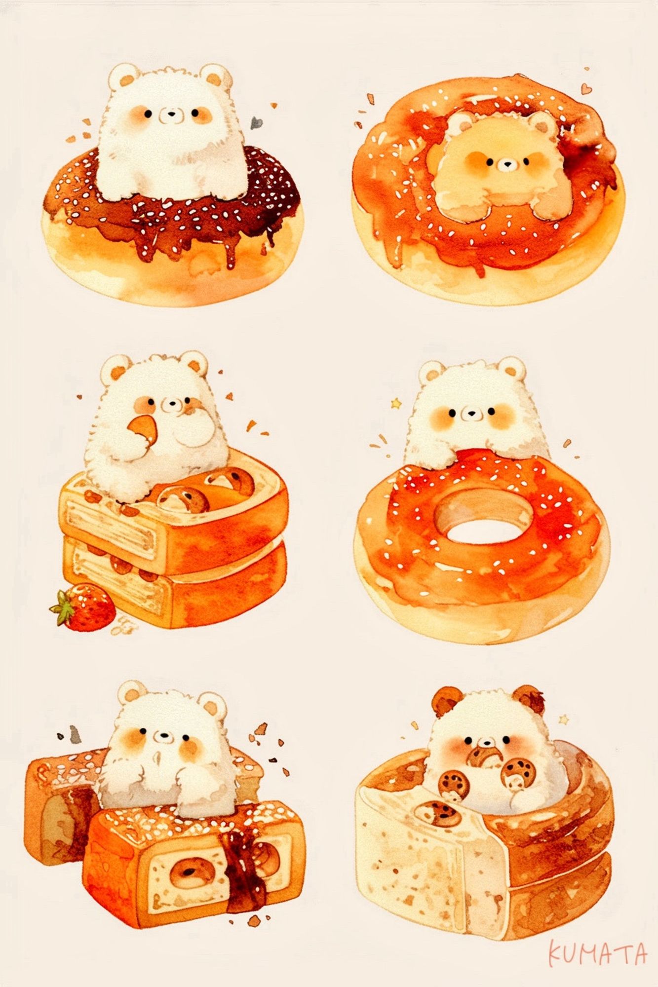 Sweet bread and bear