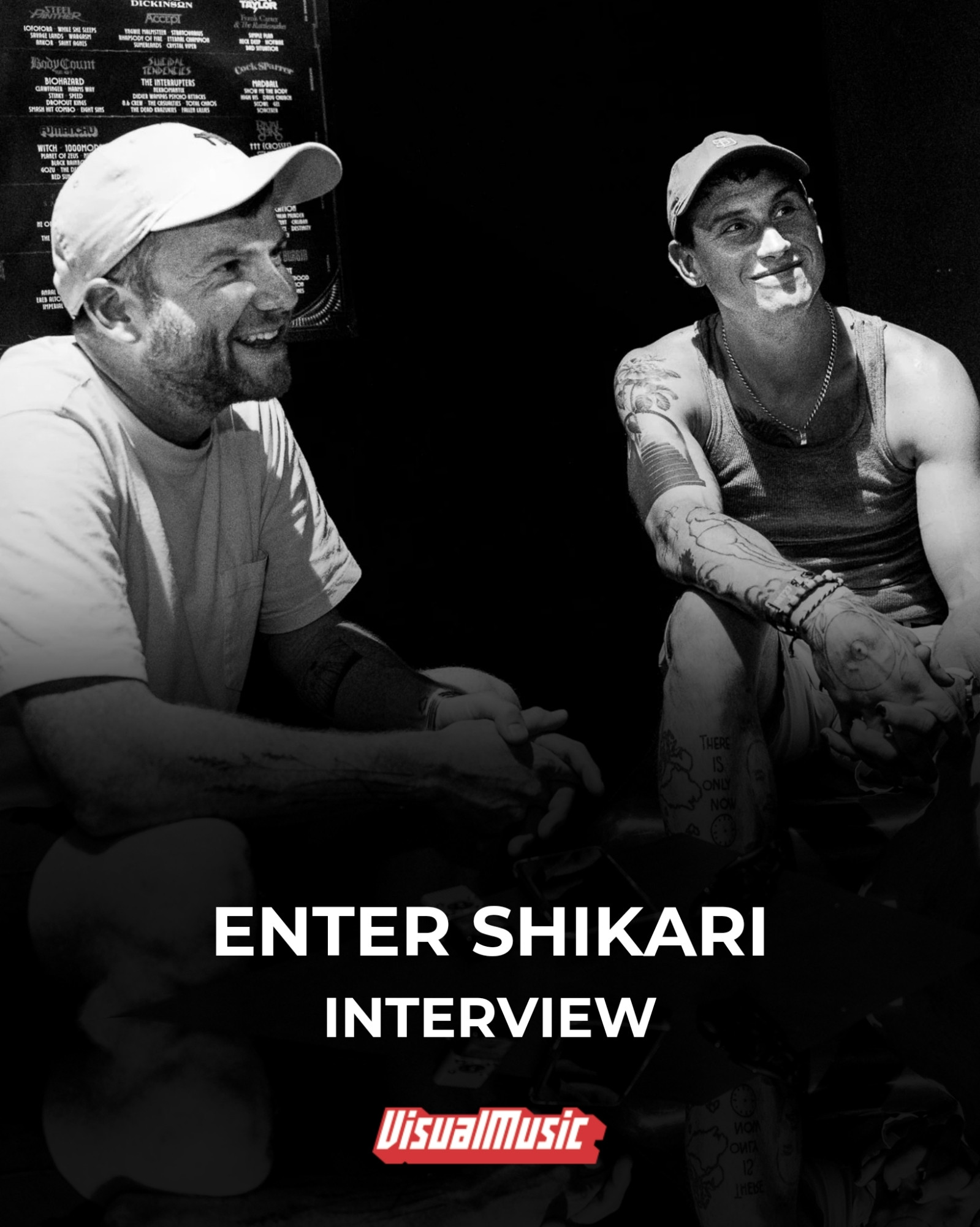 Rory Clewlow et Rob Rolfe d'Enter Shikari en interview au Hellfest