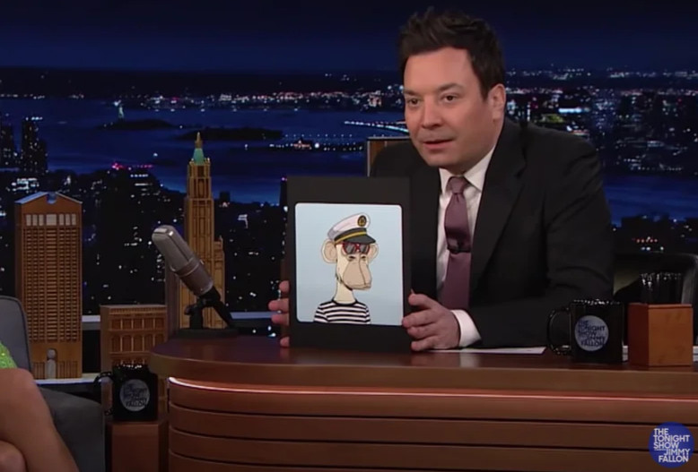jimmy fallon with his bored ape