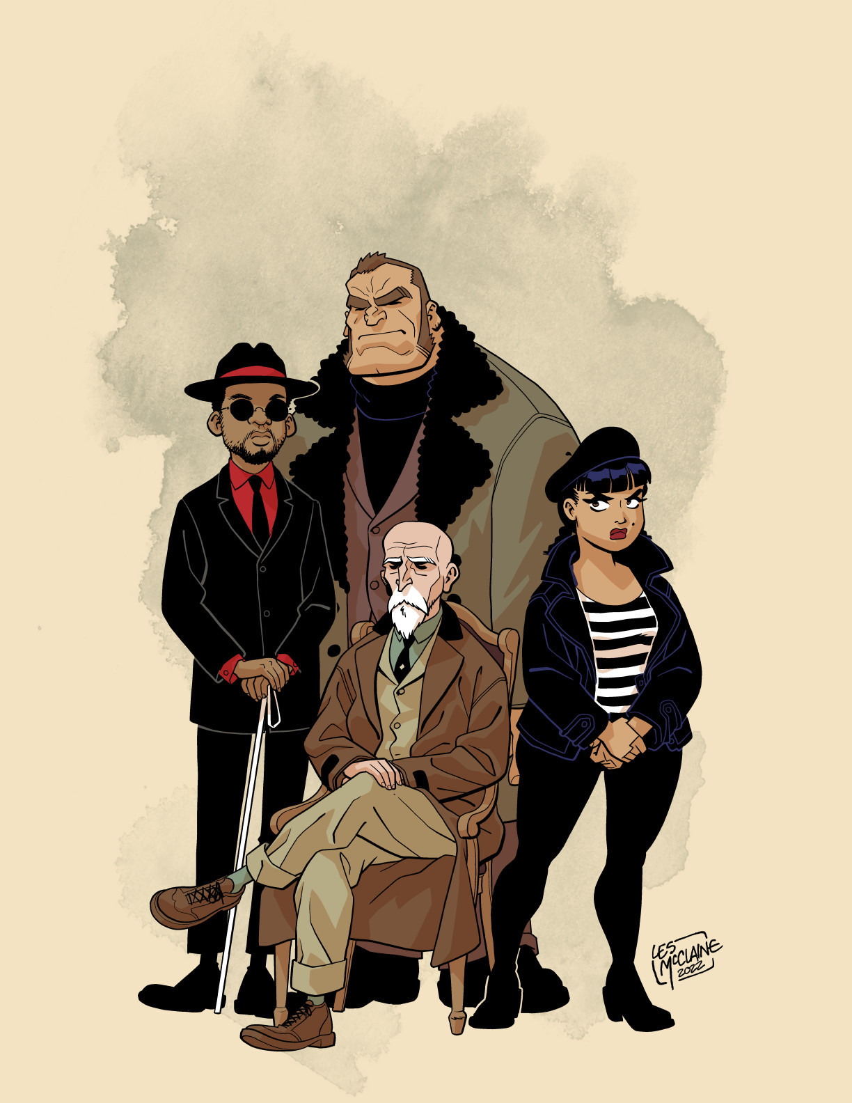 Major Damson and his team from the comic Zombie World