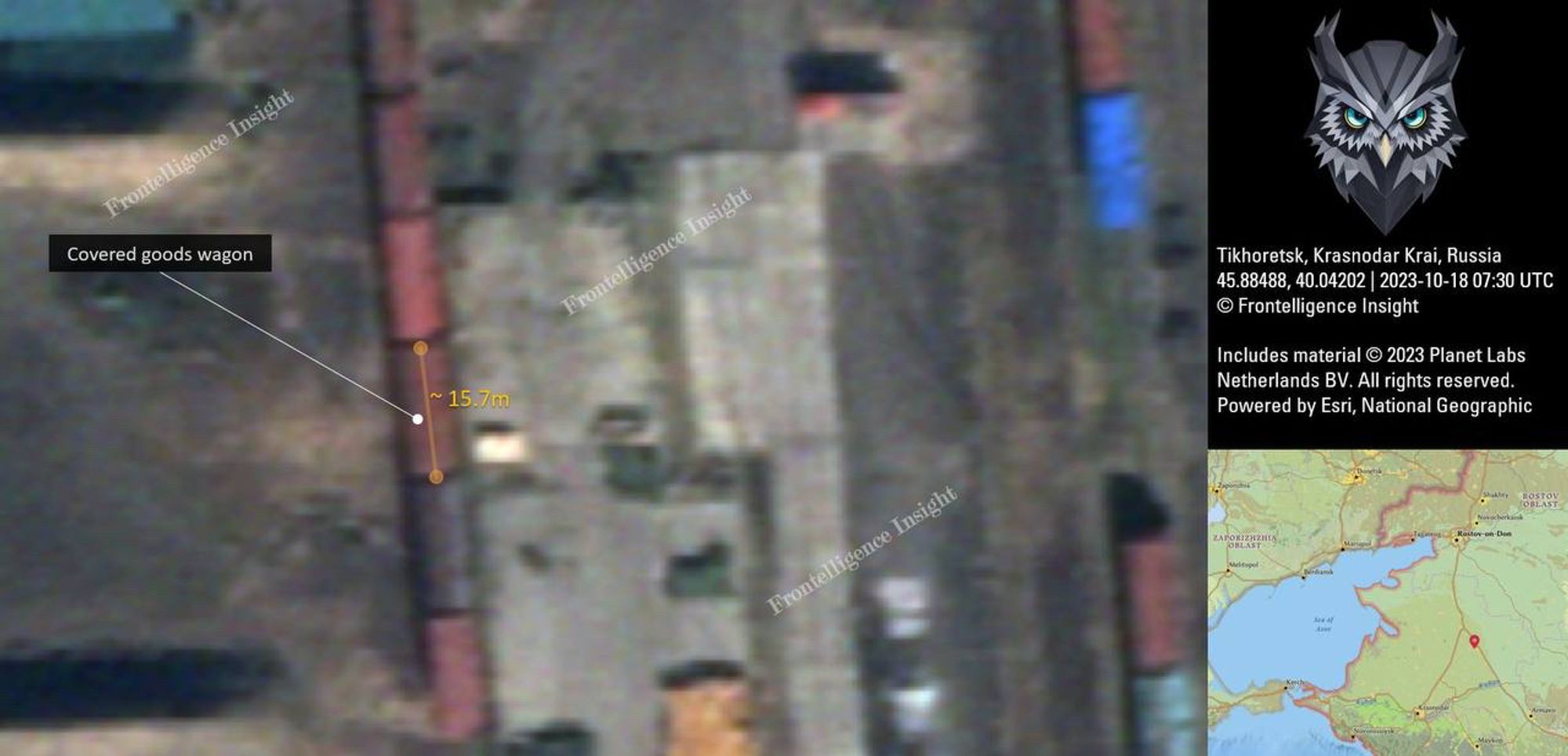 Images satellite des points de passage entre Corée du Nord et Russie montrant les stocks de matériels et containers transportés.