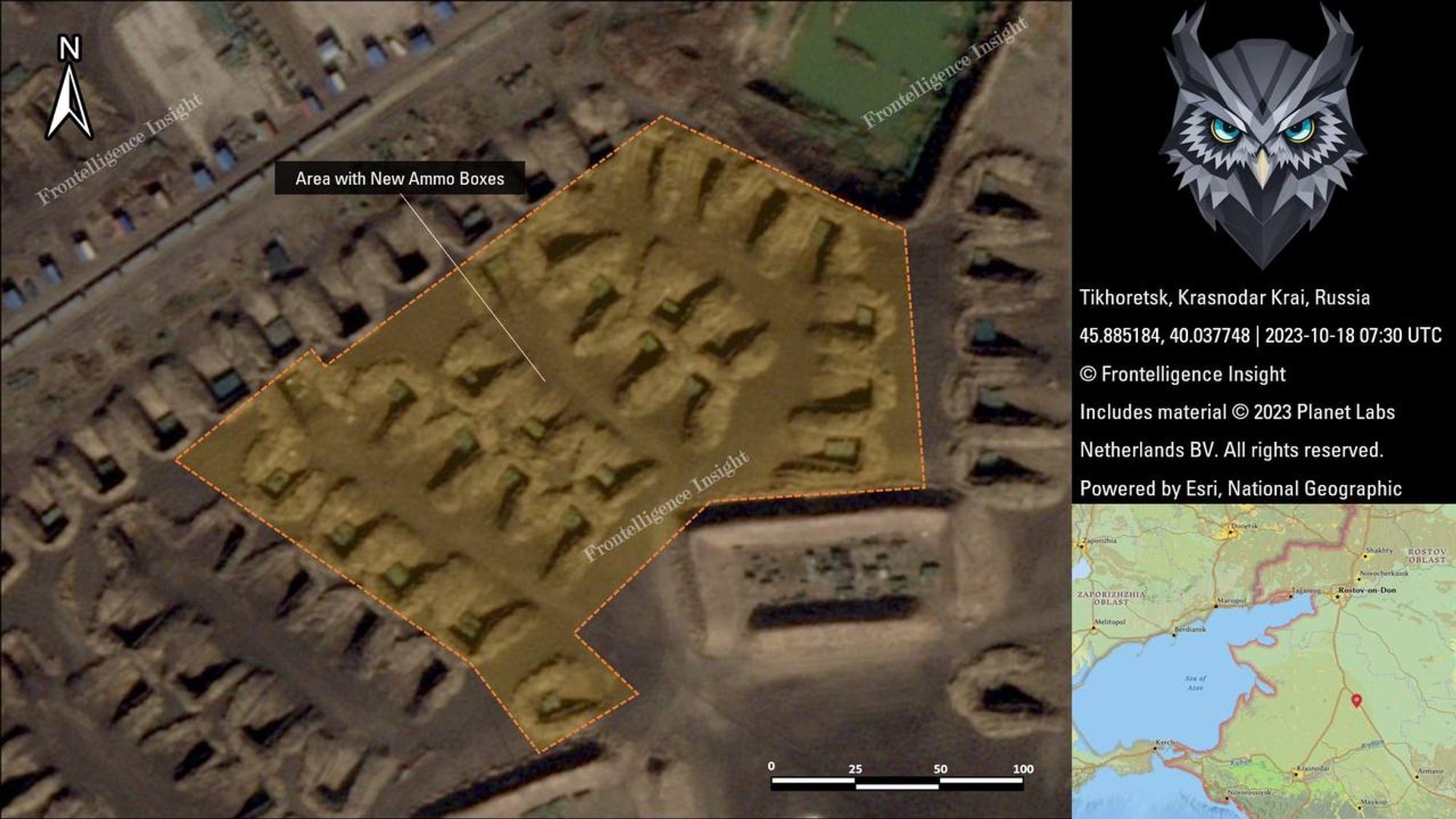 Images satellite des points de passage entre Corée du Nord et Russie montrant les stocks de matériels et containers transportés.