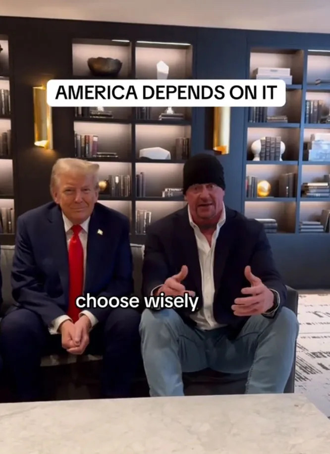 Undertaker with Trump