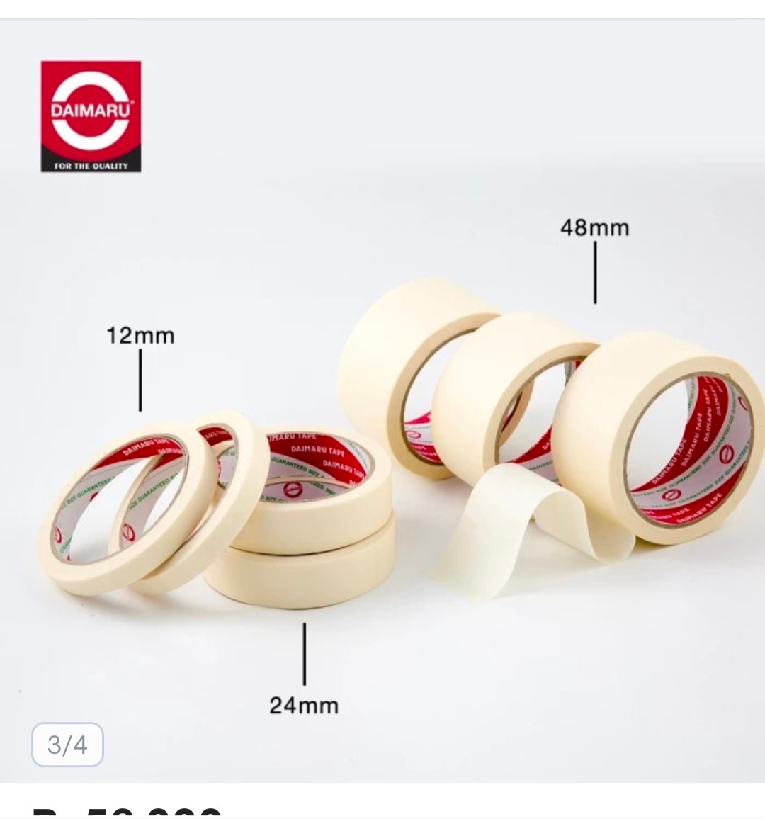 Daimaru masking tape with various measurement