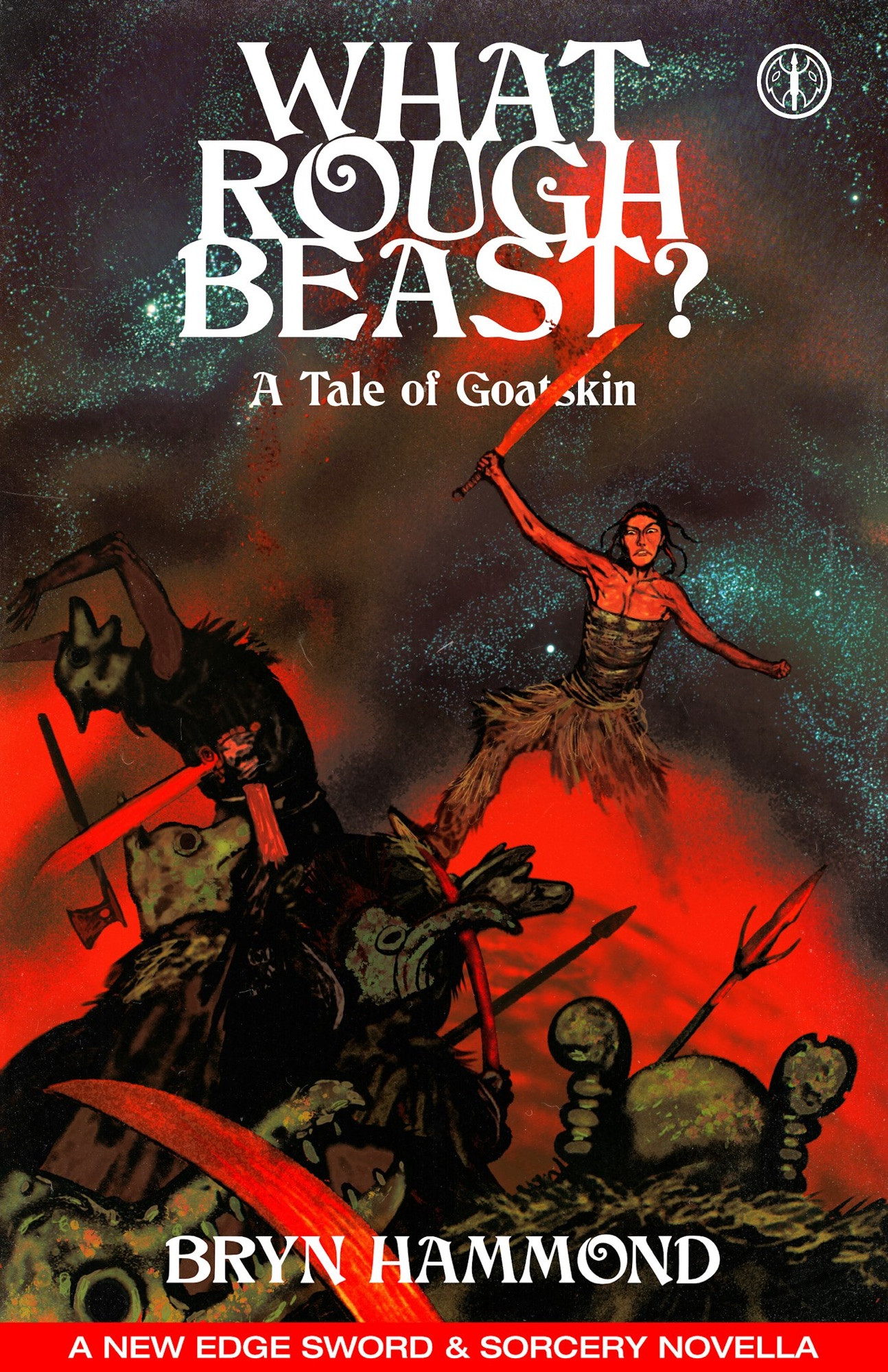 A cover depicting a woman fighting off masked warriors.