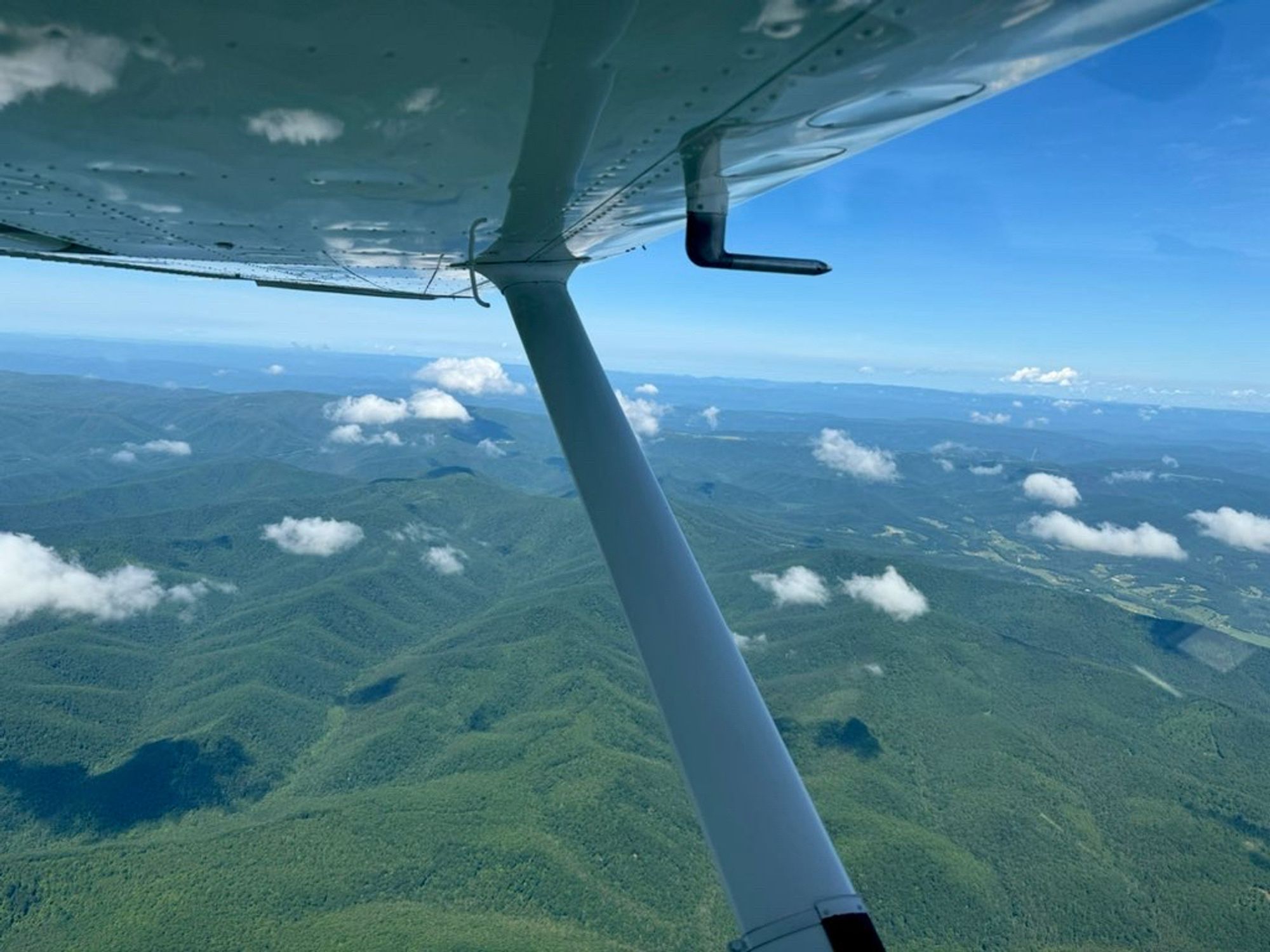 View of some low lying Appalachian mountains