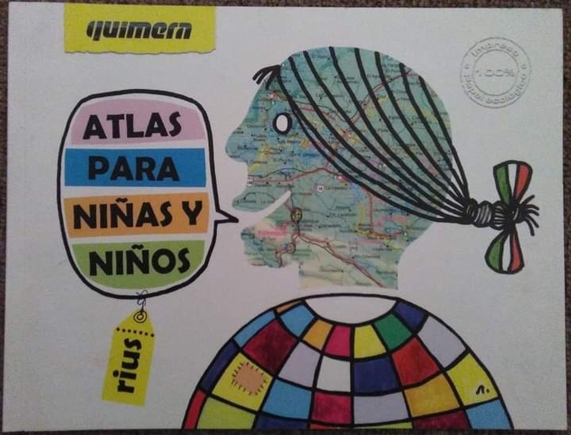 Title page of the book ”Quimera – Atlas para niñas y niños“