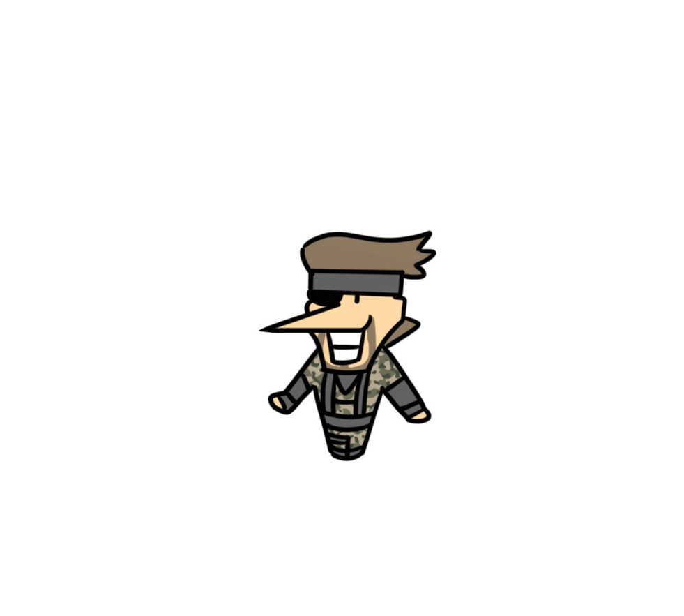 big boss drawn like spamton