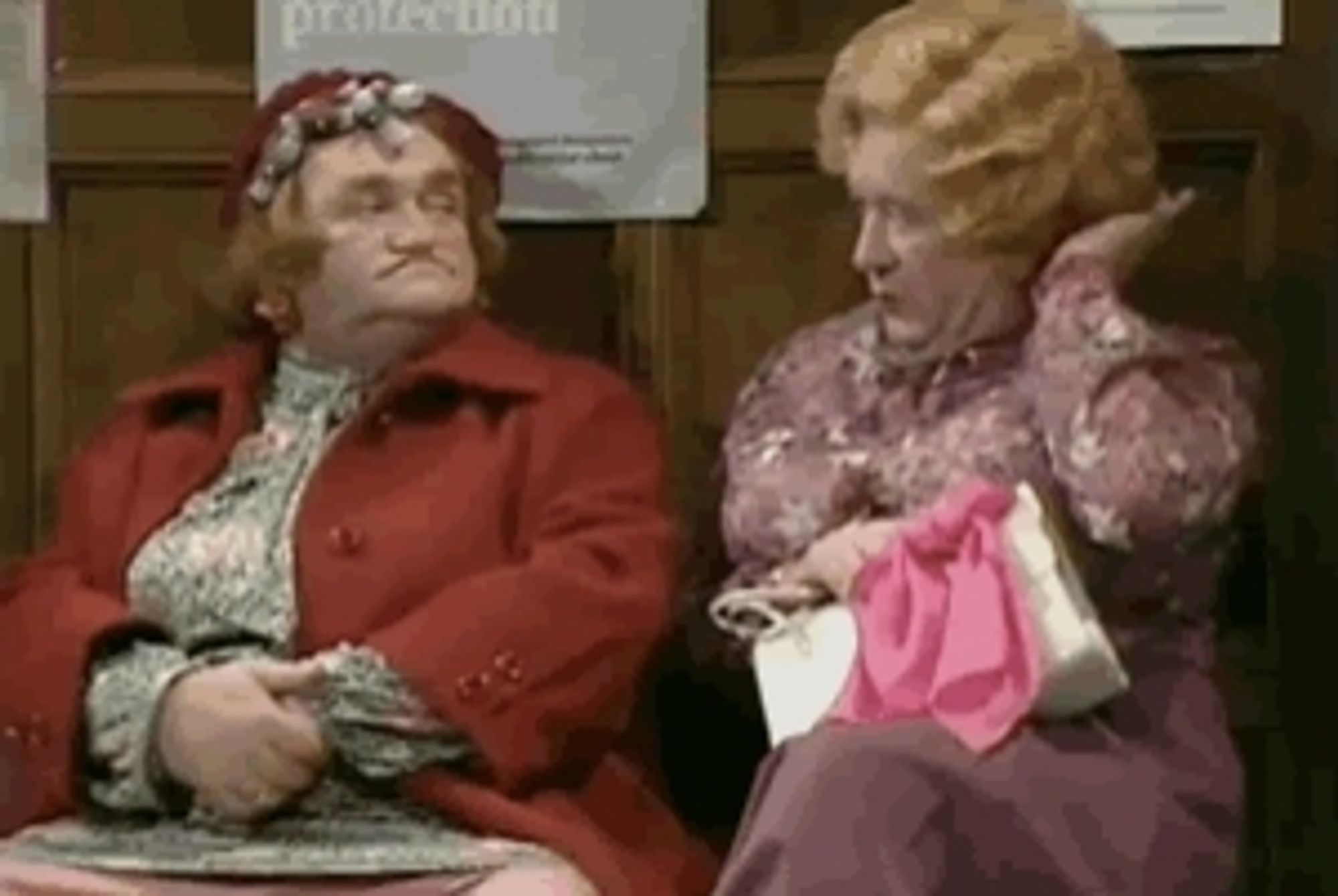 Les Dawson and Roy Barraclough as Cissie and Ada