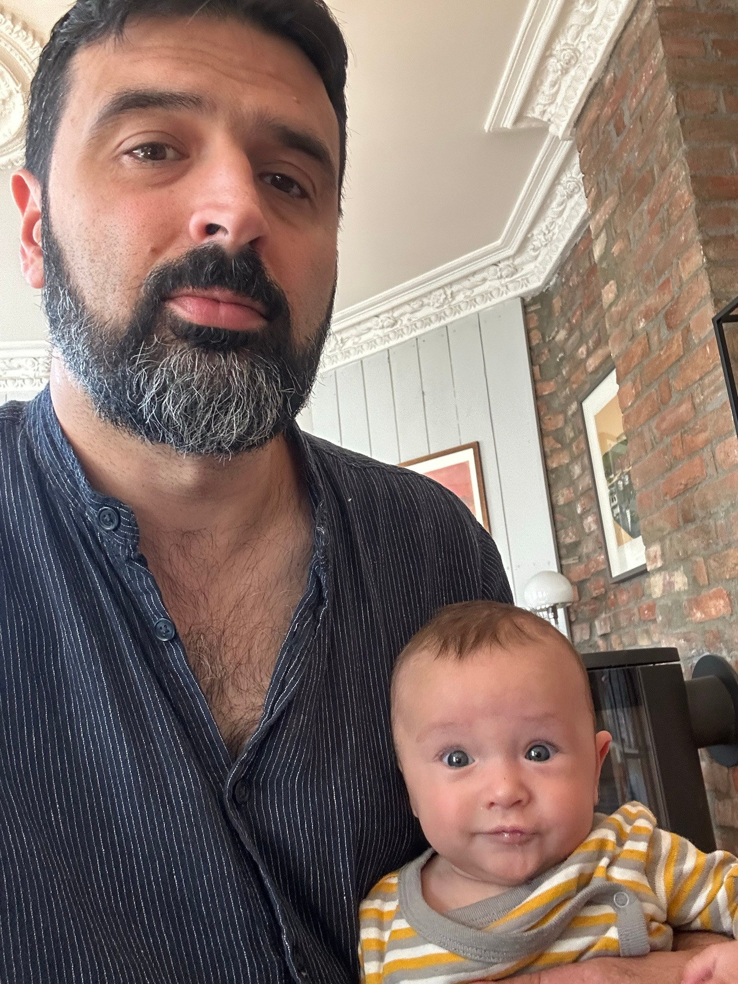Jag och Nadia (3 mån och en 1v)