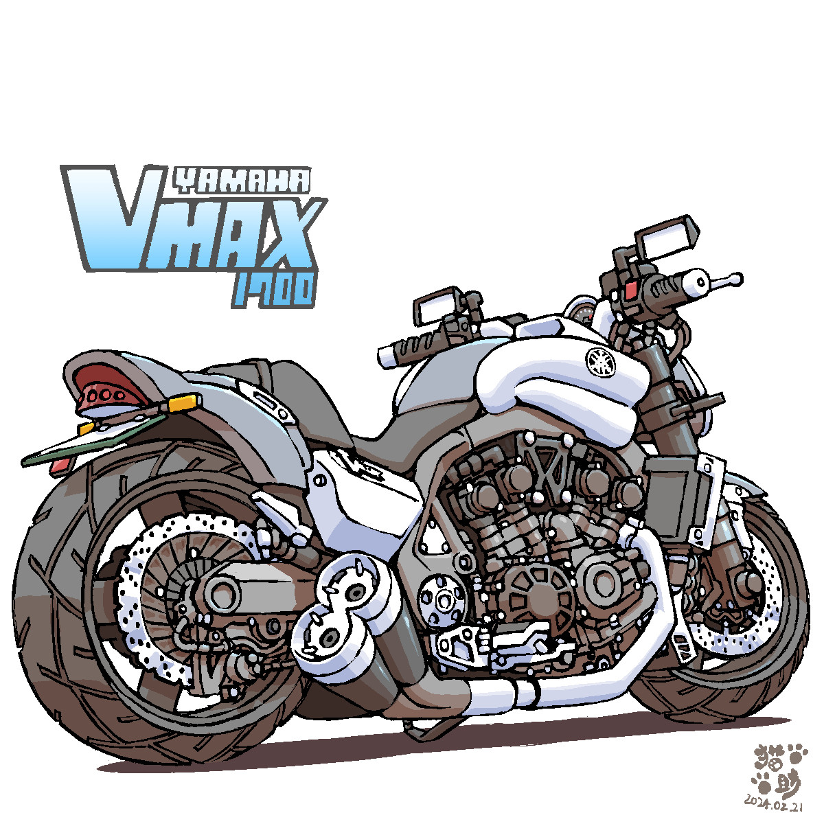 illustration
bikeart motorcycle
YAMAHA VMAX 1700