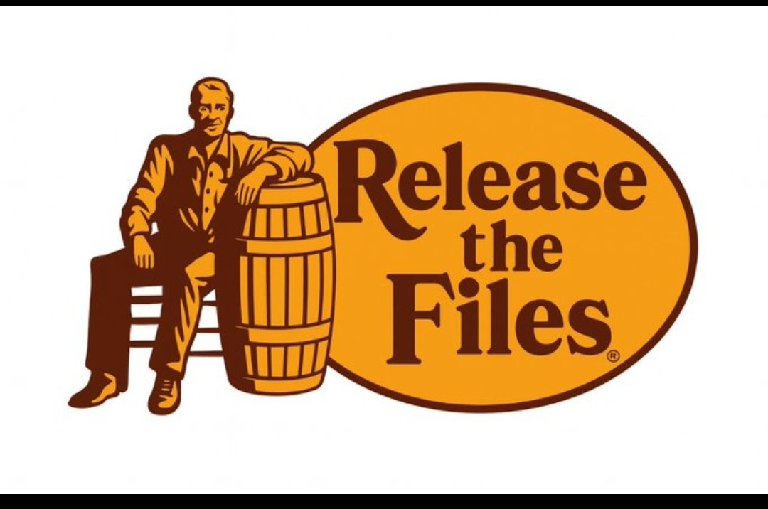 Cracker Barrel logo but with words release the files