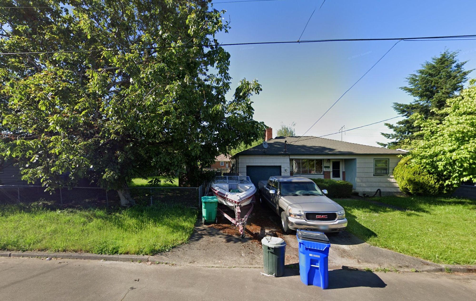 Google street view of the ranch style house that has now been demolished.