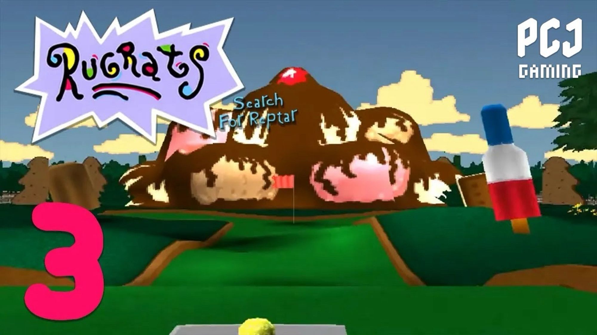 ice cream mountain golf course level from rugrats search for reptar