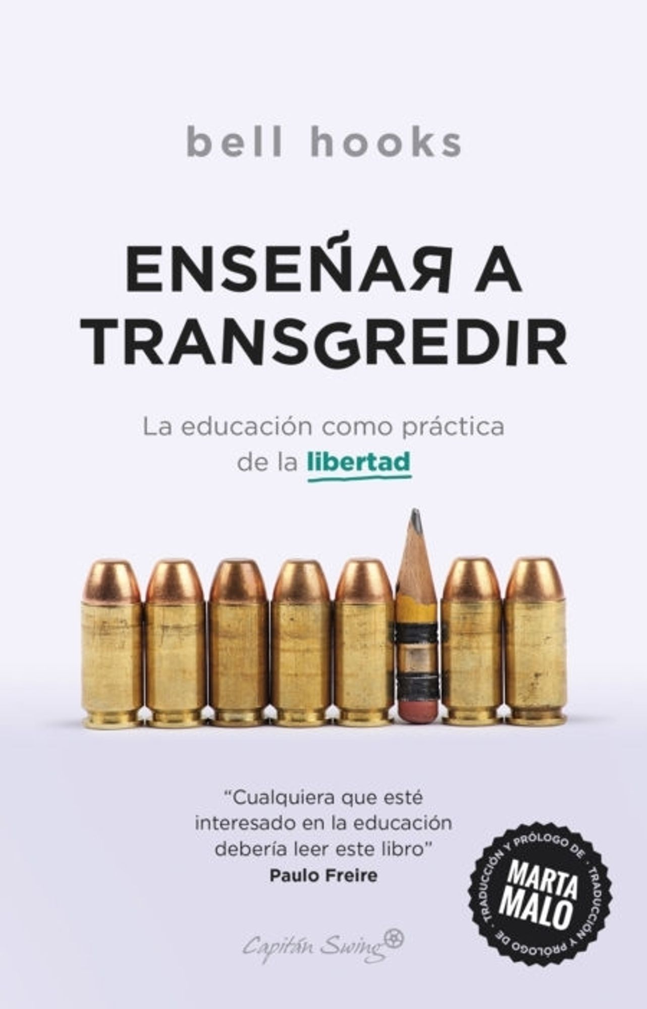 Portada del libro: Enseñar a transgredir de bellhooks.