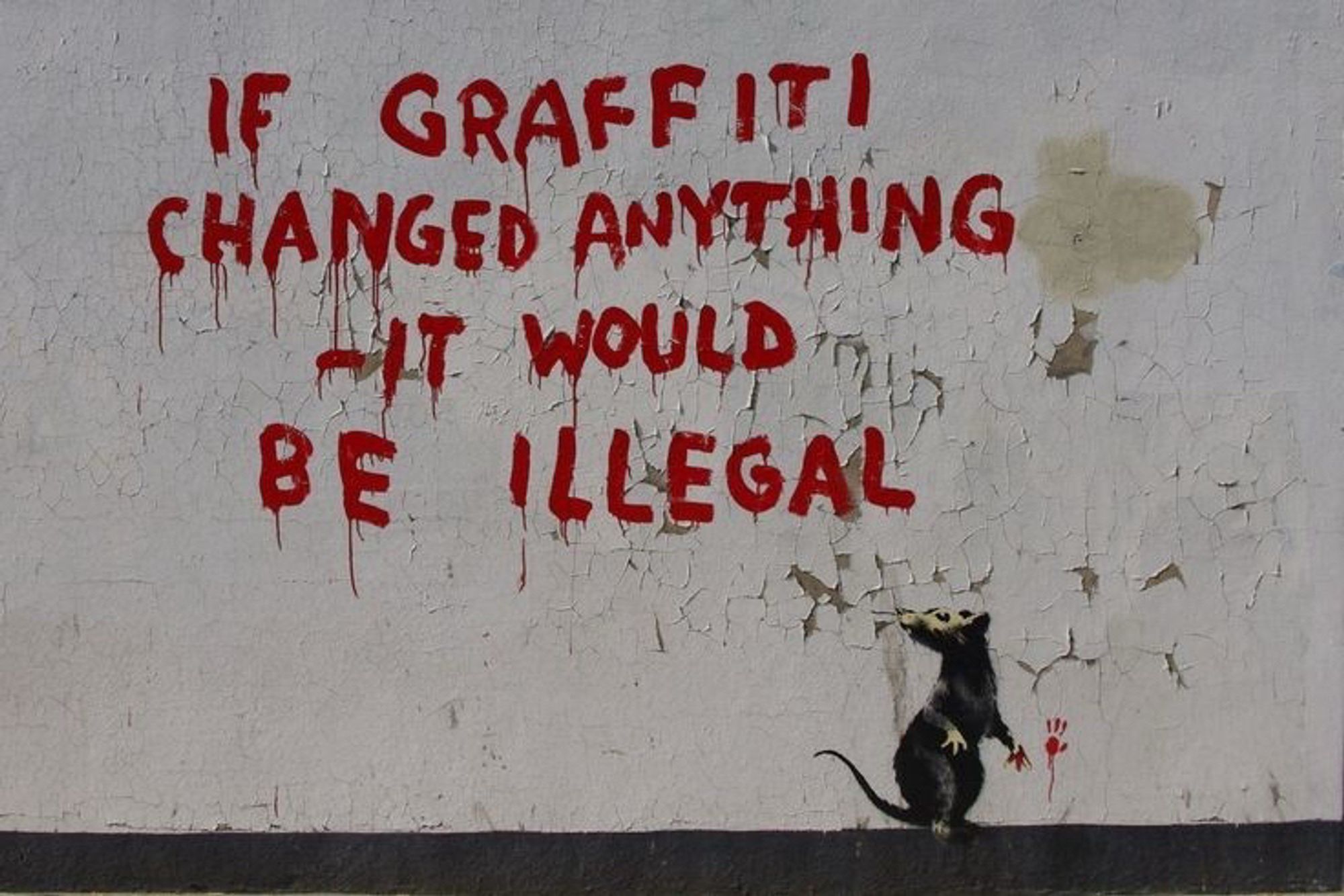 IF GRAFFITI CHANGED ANYTHING
HT WOULDni
BE ILLEGAL🖖