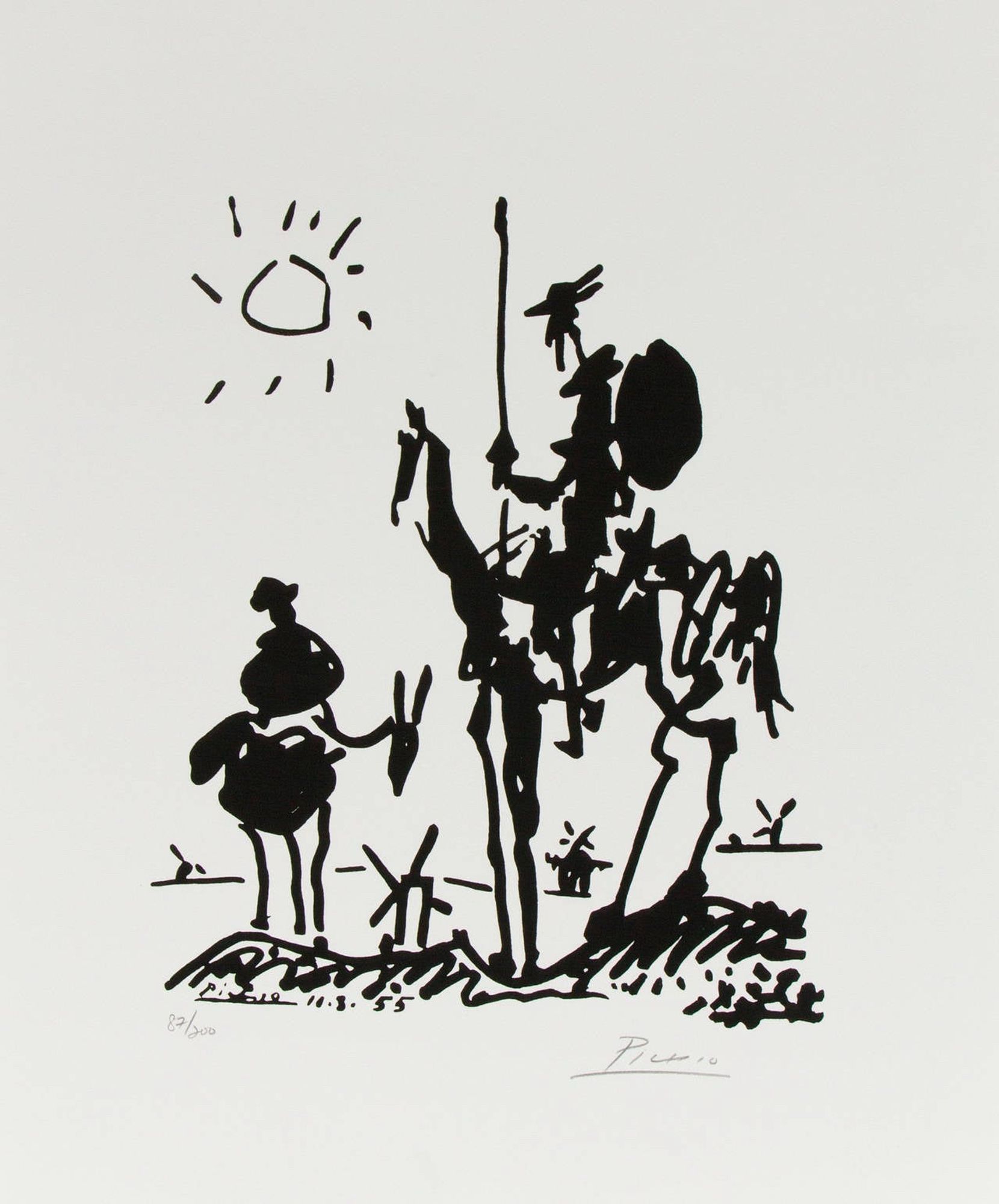 Don Quijote [dɔnkiˈxoːtə] (Aussprache [ˌdoŋ kiˈxɔte] ; Don Quixote [ˌdoŋ kiˈʃɔte] oder [ˌdoŋ kiˈçɔte] in mittelspanischer, Don Quichotte [dɔ̃ kiˈʃɔt] in französischer[1] Orthografie) ist ein Roman von Miguel de Cervantes. Das berühmteste Buch der spanischen Literatur gilt als erster moderner Roman und ist eines der bedeutendsten Werke der Weltliteratur. 2002 wählten es – organisiert vom Osloer Nobelinstitut – hundert bekannte Schriftsteller zum „besten Buch der Welt“.[2] Der vollständige Titel lautet: El ingenioso hidalgo Don Quixote de la Mancha (deutsch: Der sinnreiche Junker Don Quijote von der Mancha). Don Quijote ist zugleich der Name des Protagonisten. Der erste Teil wurde 1605 veröffentlicht, der zweite 1615 unter dem Titel Segunda parte del ingenioso caballero don Quixote de la Mancha. Wiki 🖖