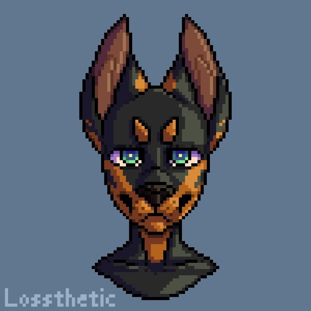 Doberman furry pixel art