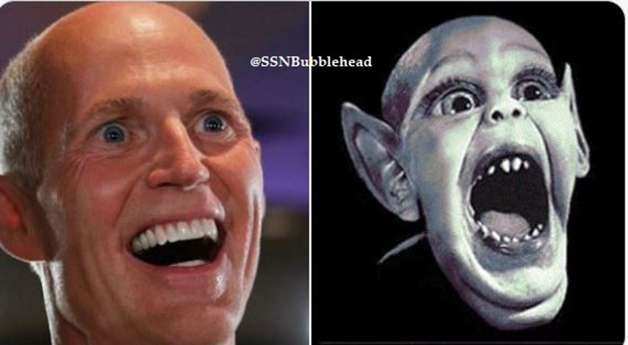 Rick Scott vs Bat Boy. Who did it better?