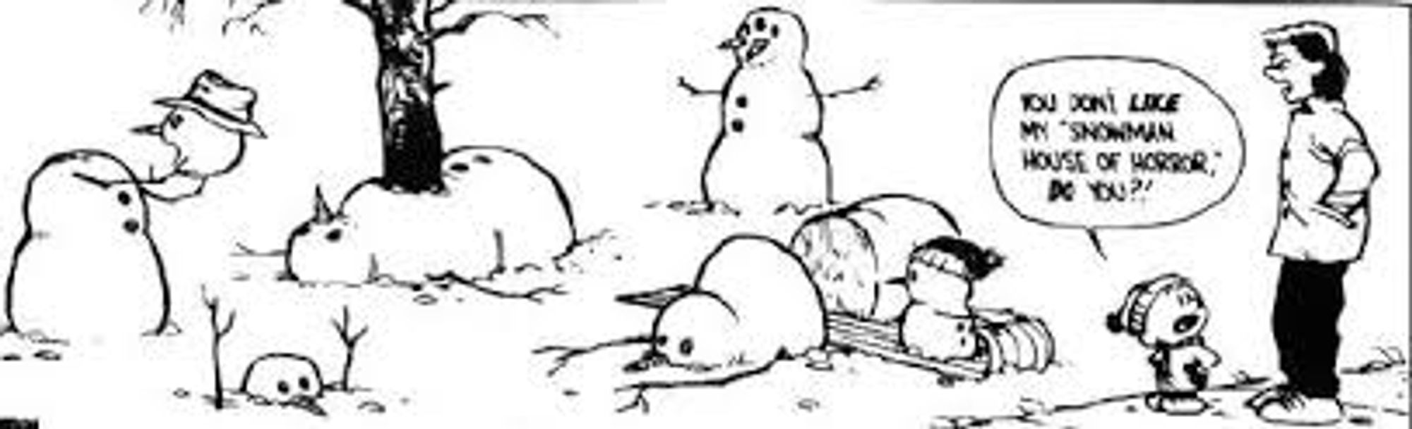 Calvin and Hobbes Snowgoons.