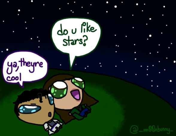 That one alien meme that says "do u like stars?" "ya,theyre cool" with part 4 Jotaro and Light (JJBA OC)