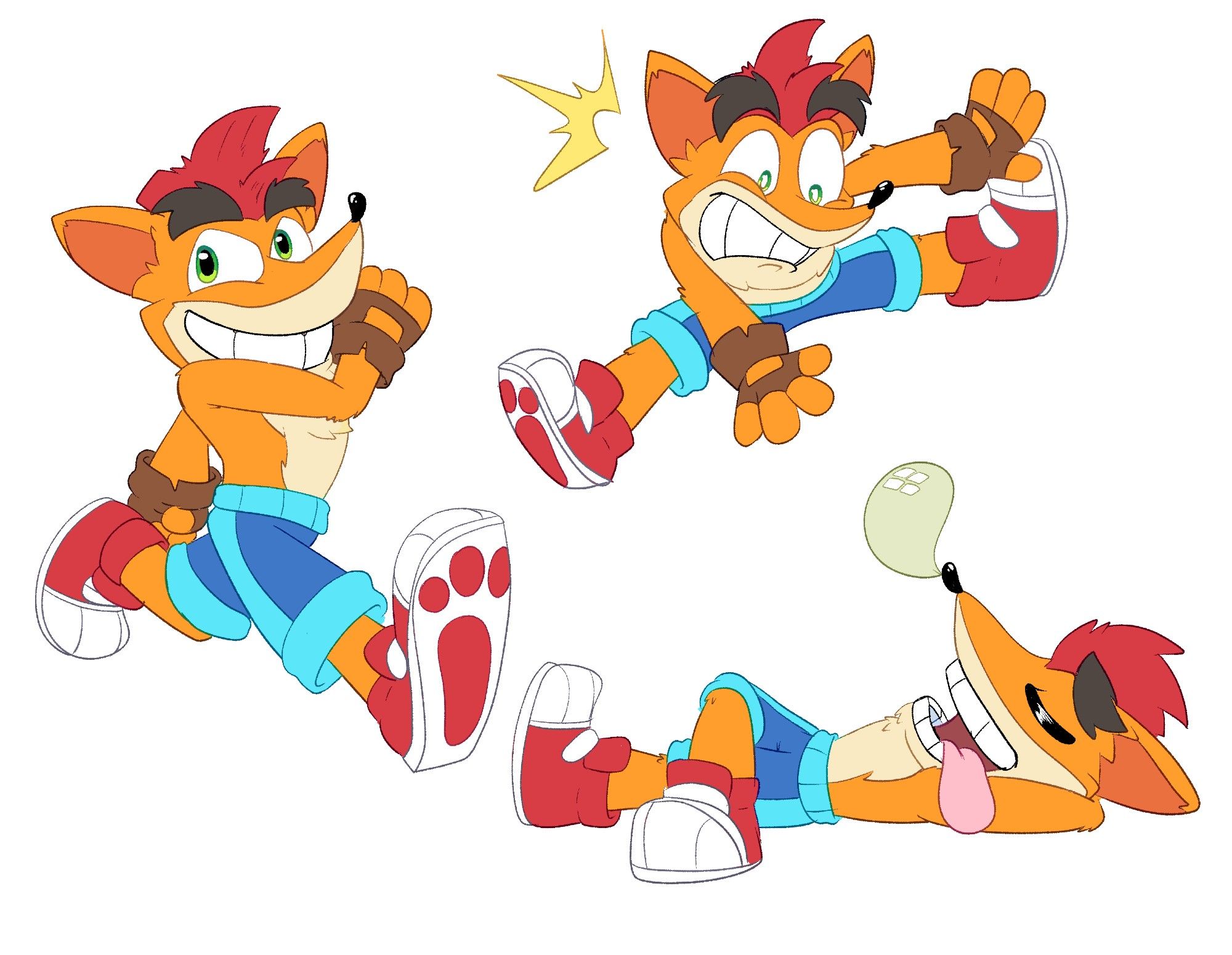 Crash Bandicoot Style experimentation