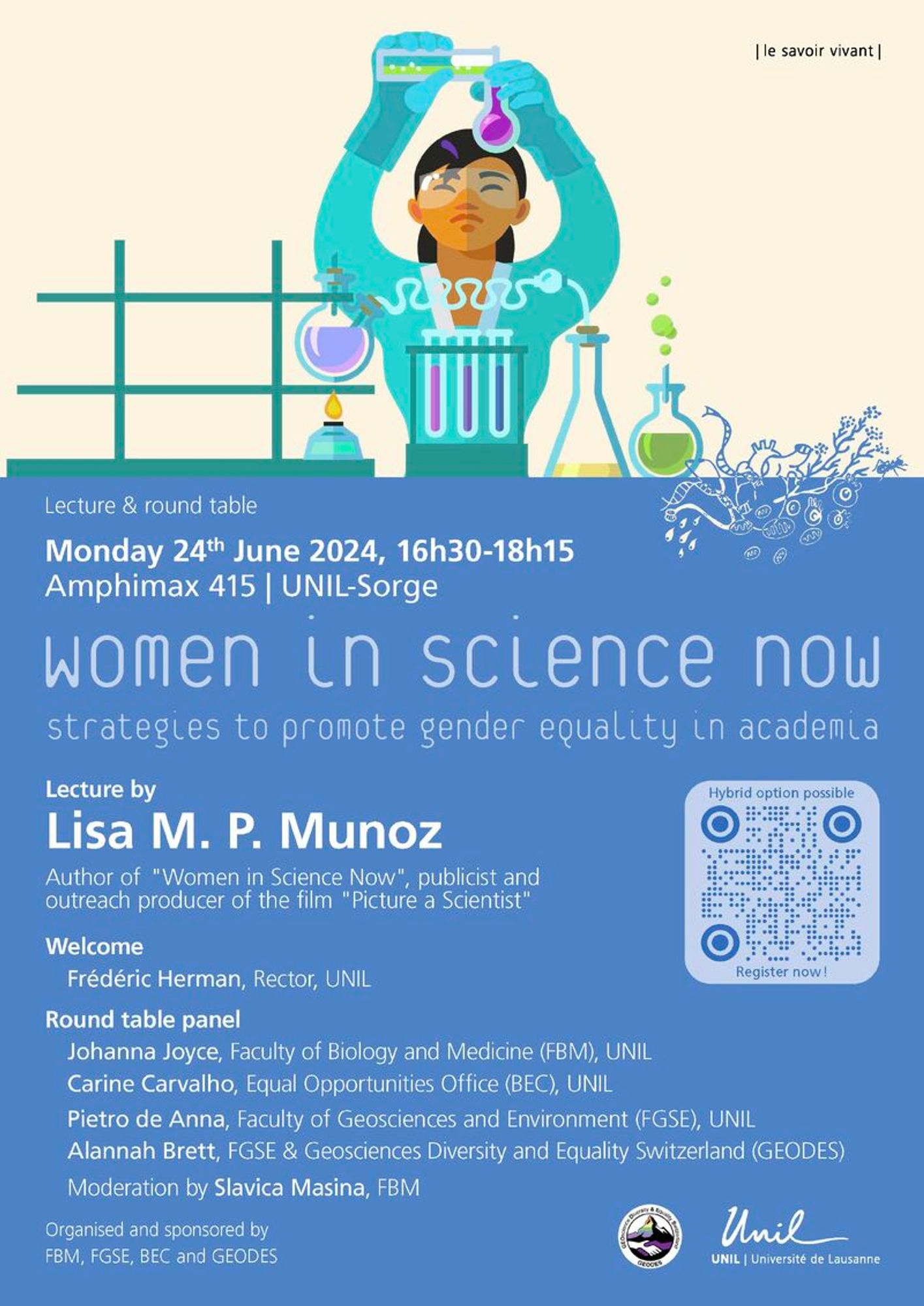 Women in Science Now event at the University of Lausanne in 24th June 2024