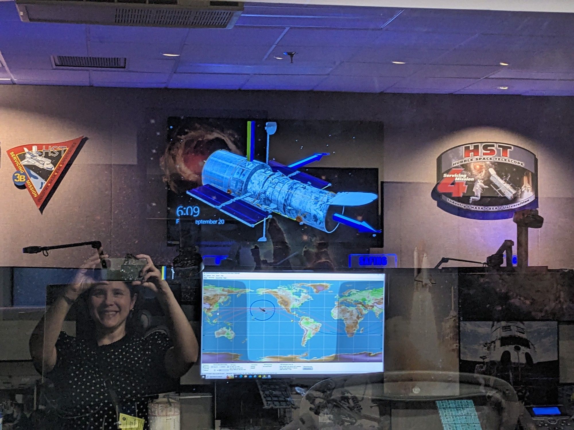 Hubble Telescope control room