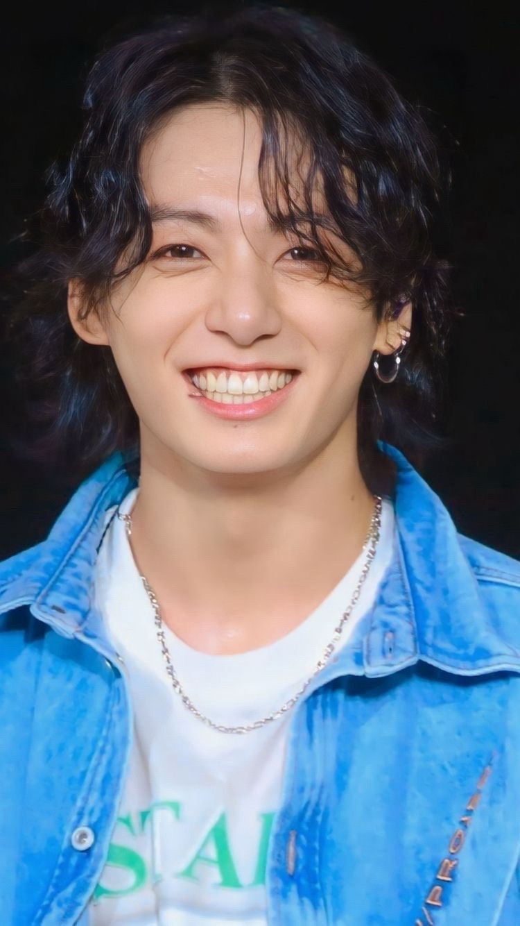 Jungkook of BTS smiling